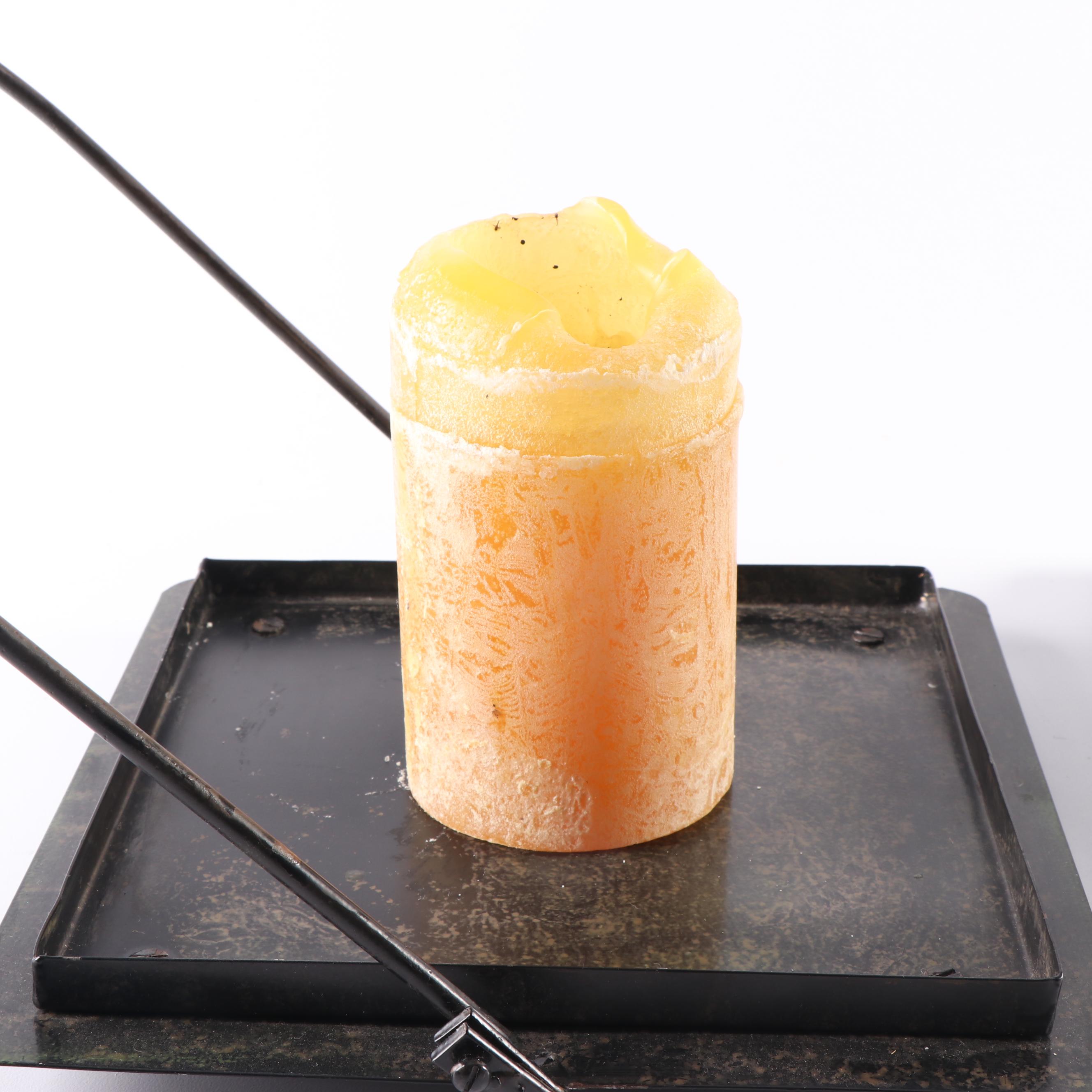 Pair of Metal and Glass Candle Lanterns