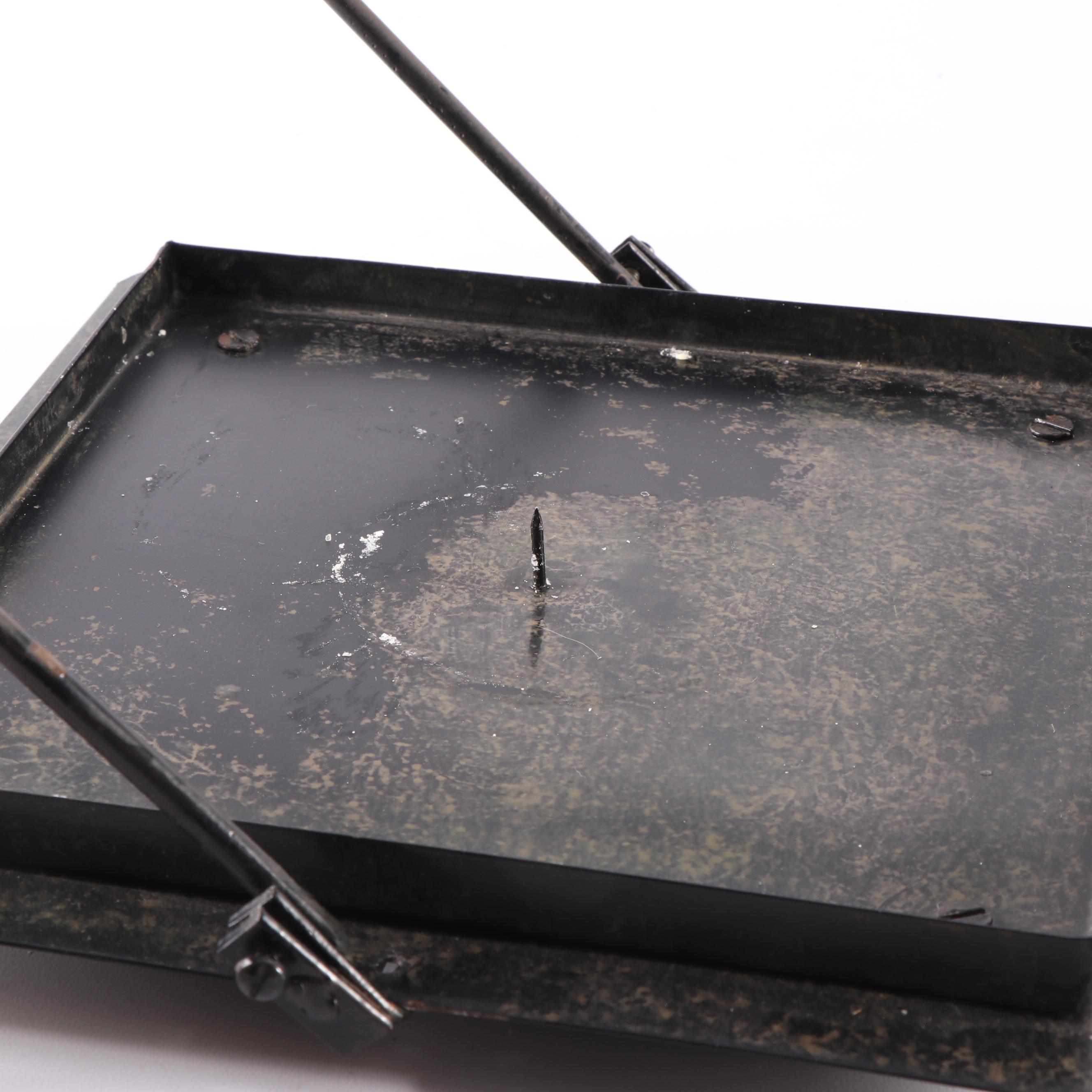 Pair of Metal and Glass Candle Lanterns