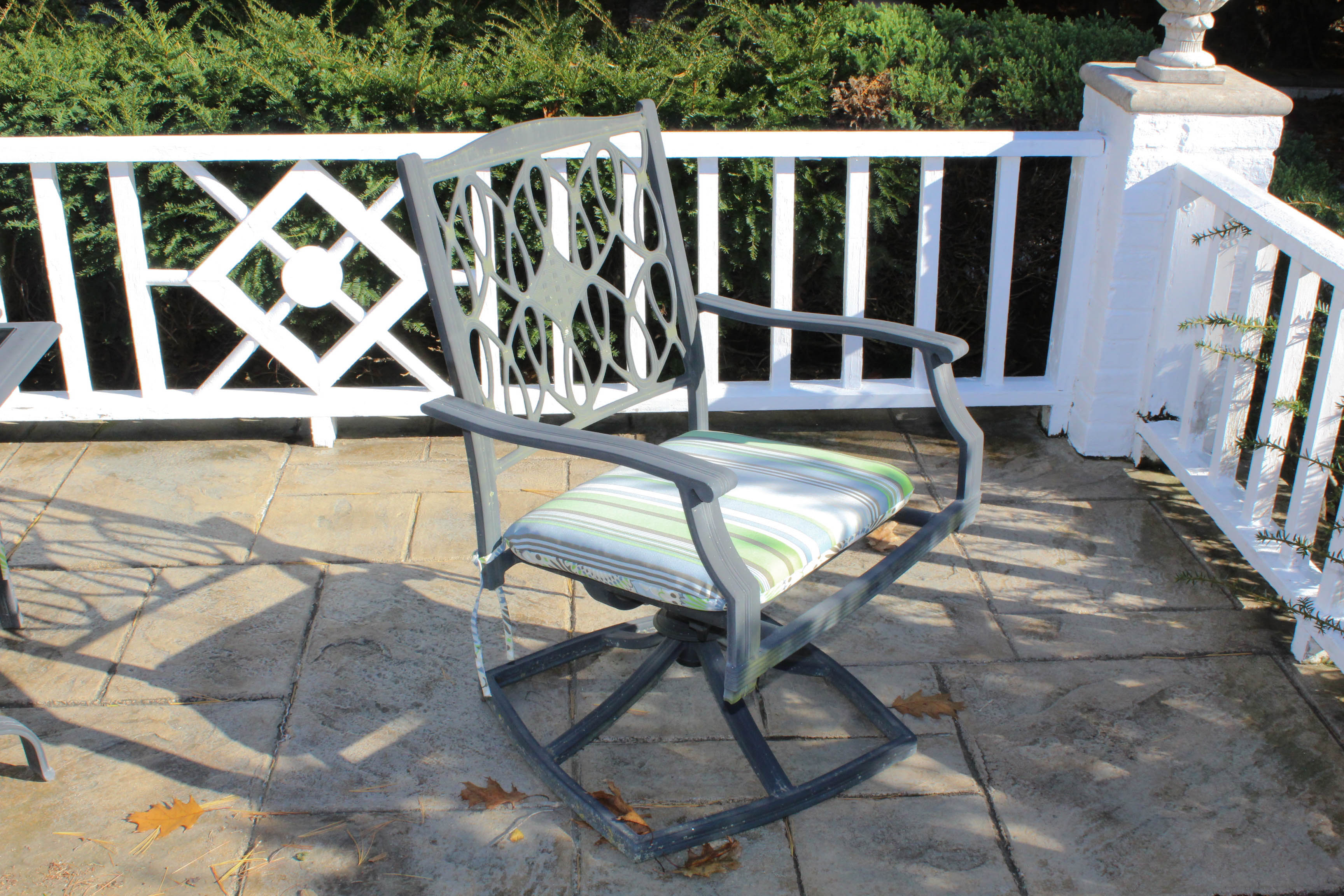 Hampton Bay Outdoor Furniture Set with Glass Top Table