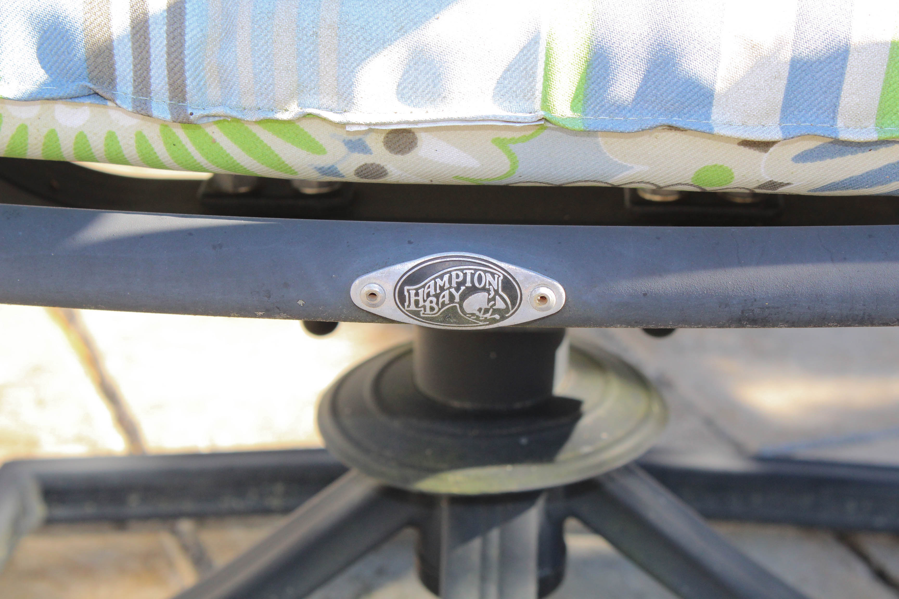 Hampton Bay Outdoor Furniture Set with Glass Top Table