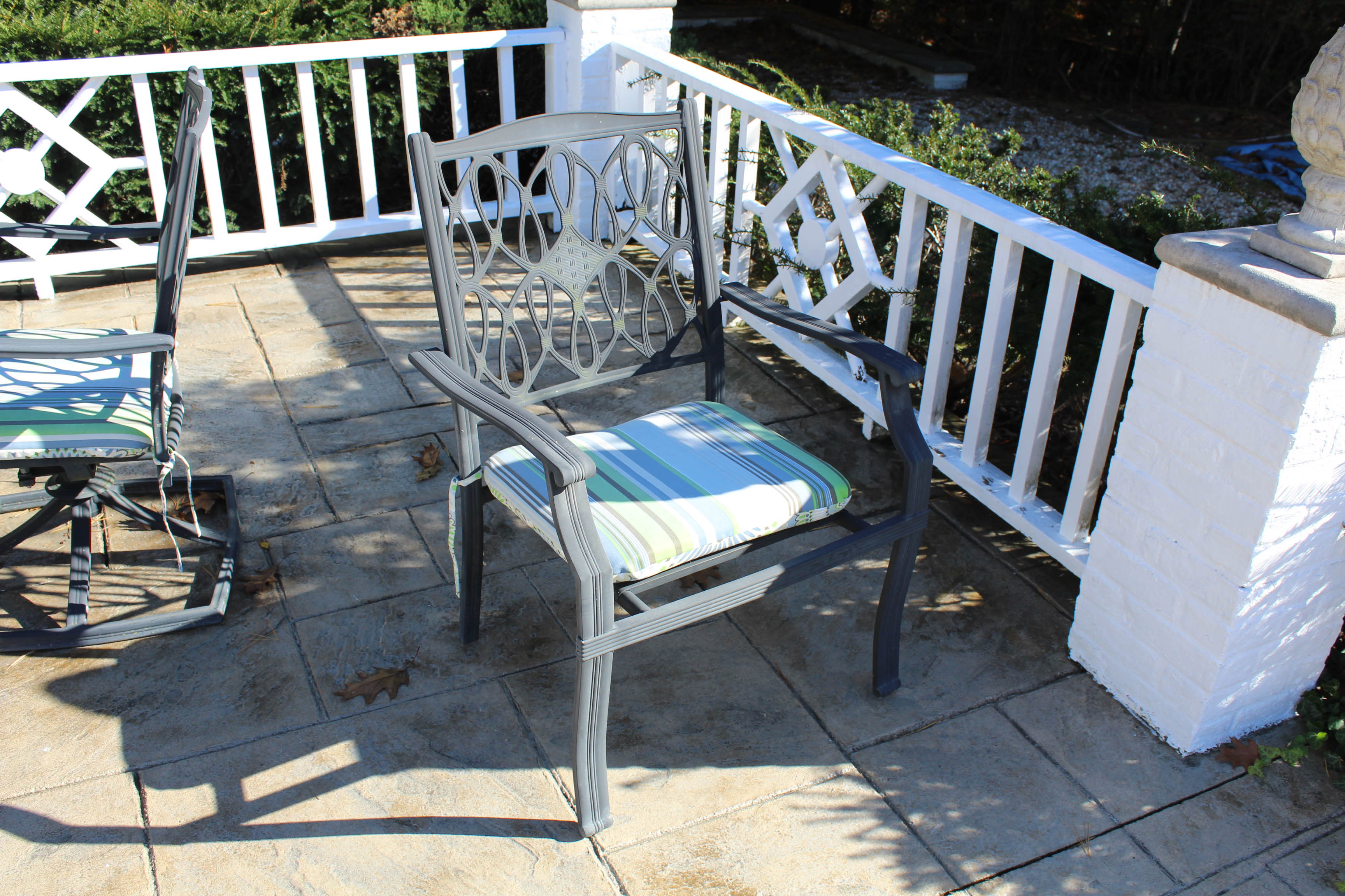 Hampton Bay Outdoor Furniture Set with Glass Top Table
