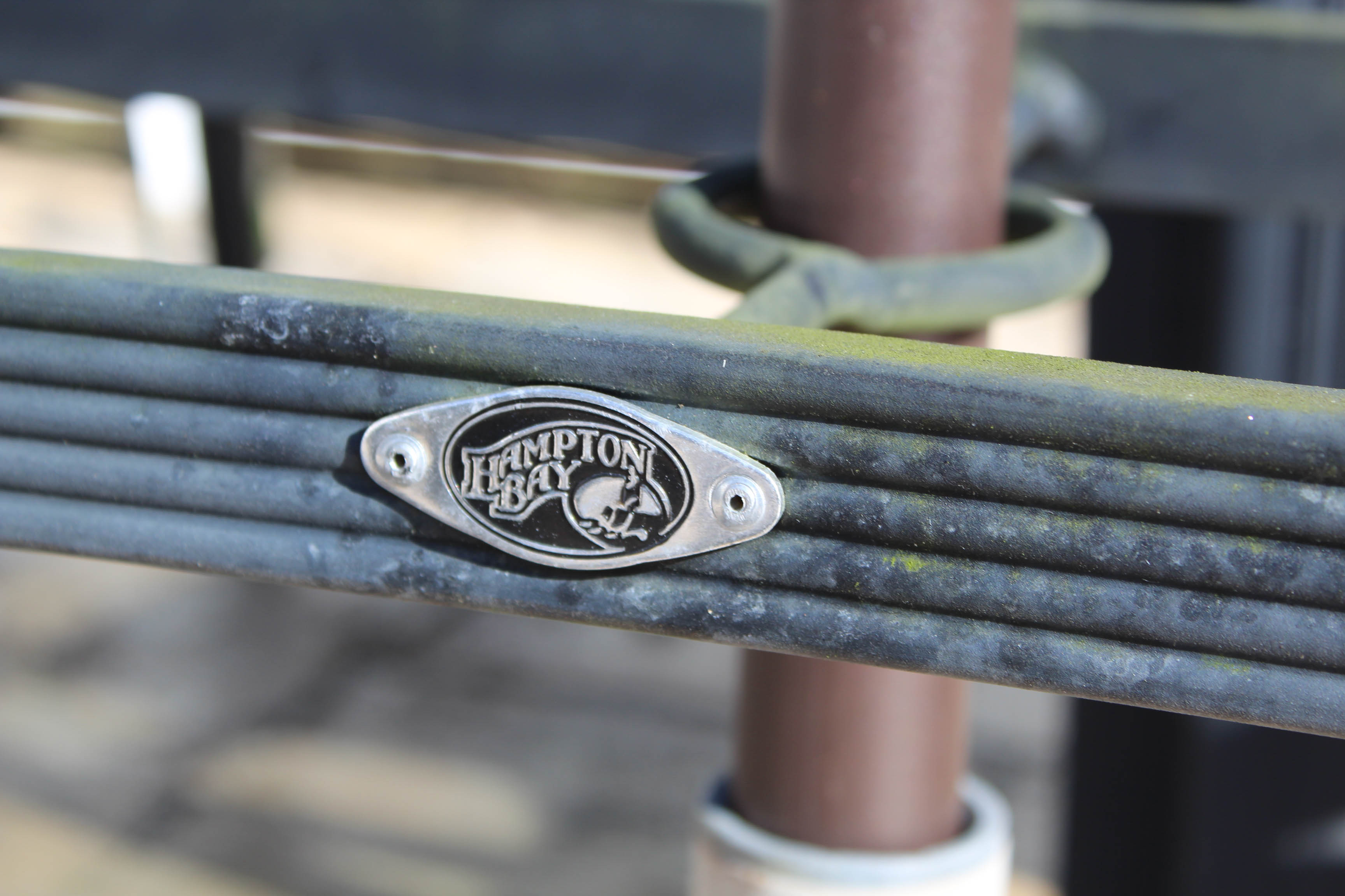 Hampton Bay Outdoor Furniture Set with Glass Top Table