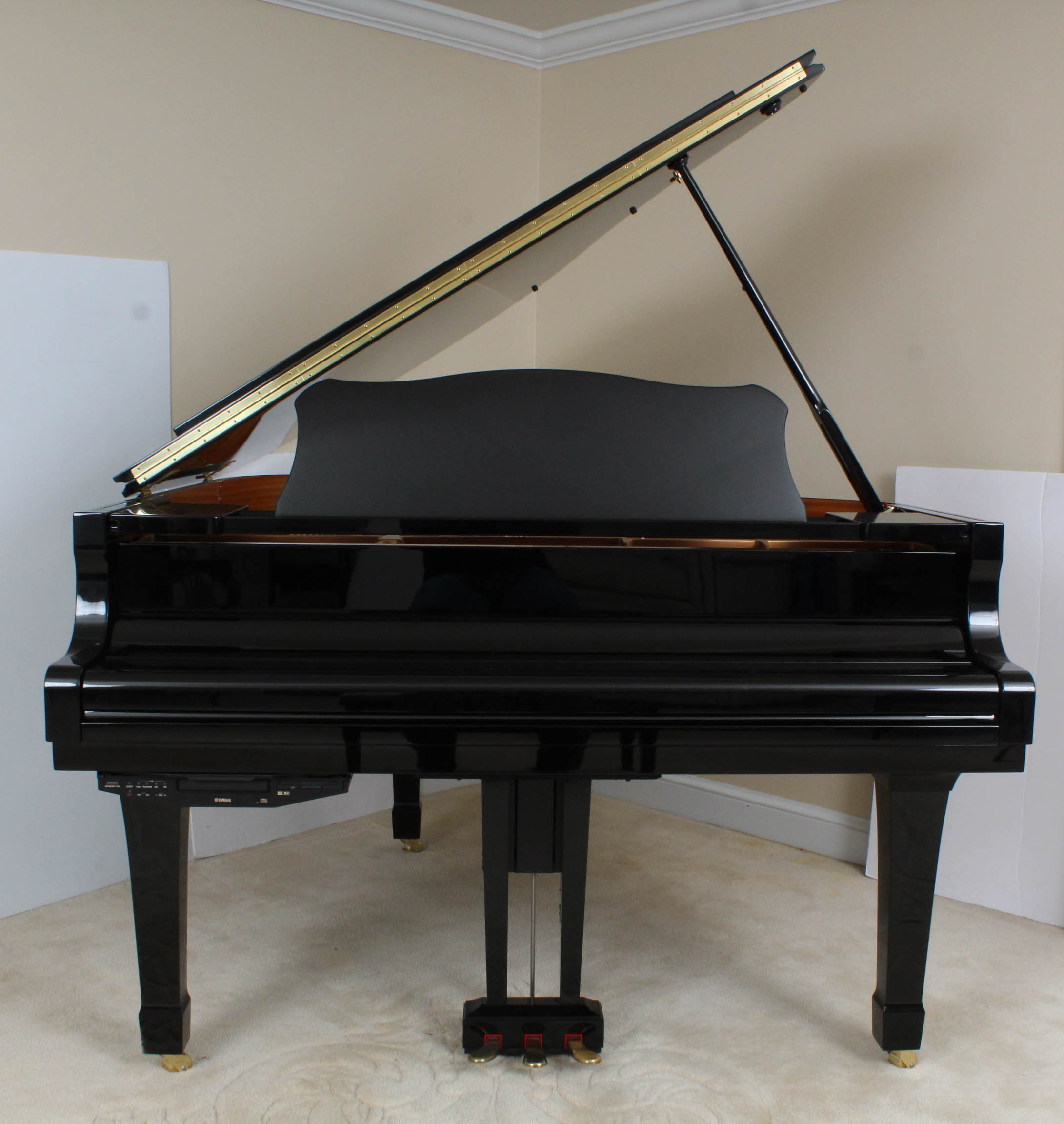 Yamaha Disklavier C2 Baby Grand Piano in Polished Ebony with Bench