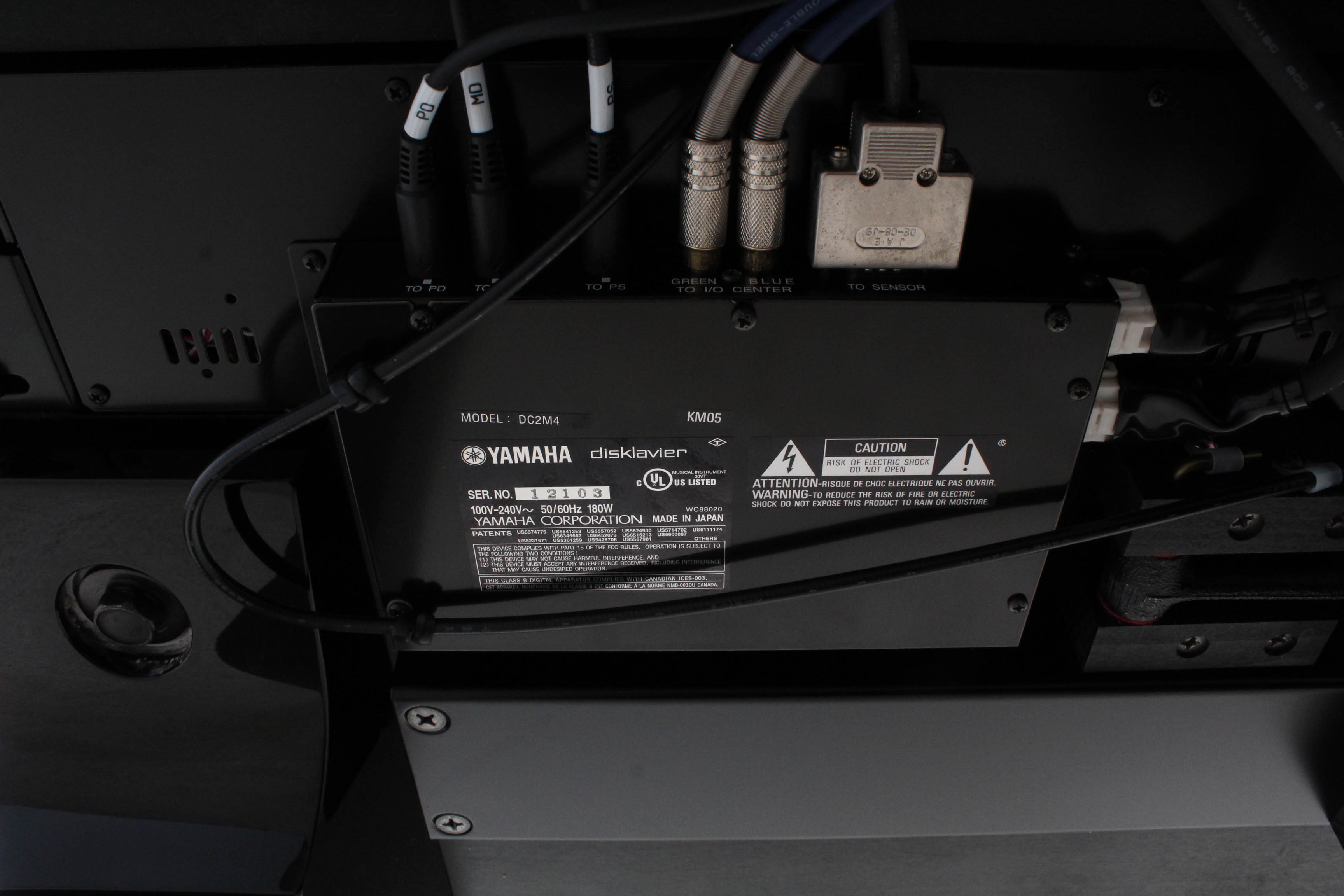 Yamaha Disklavier C2 Baby Grand Piano in Polished Ebony with Bench