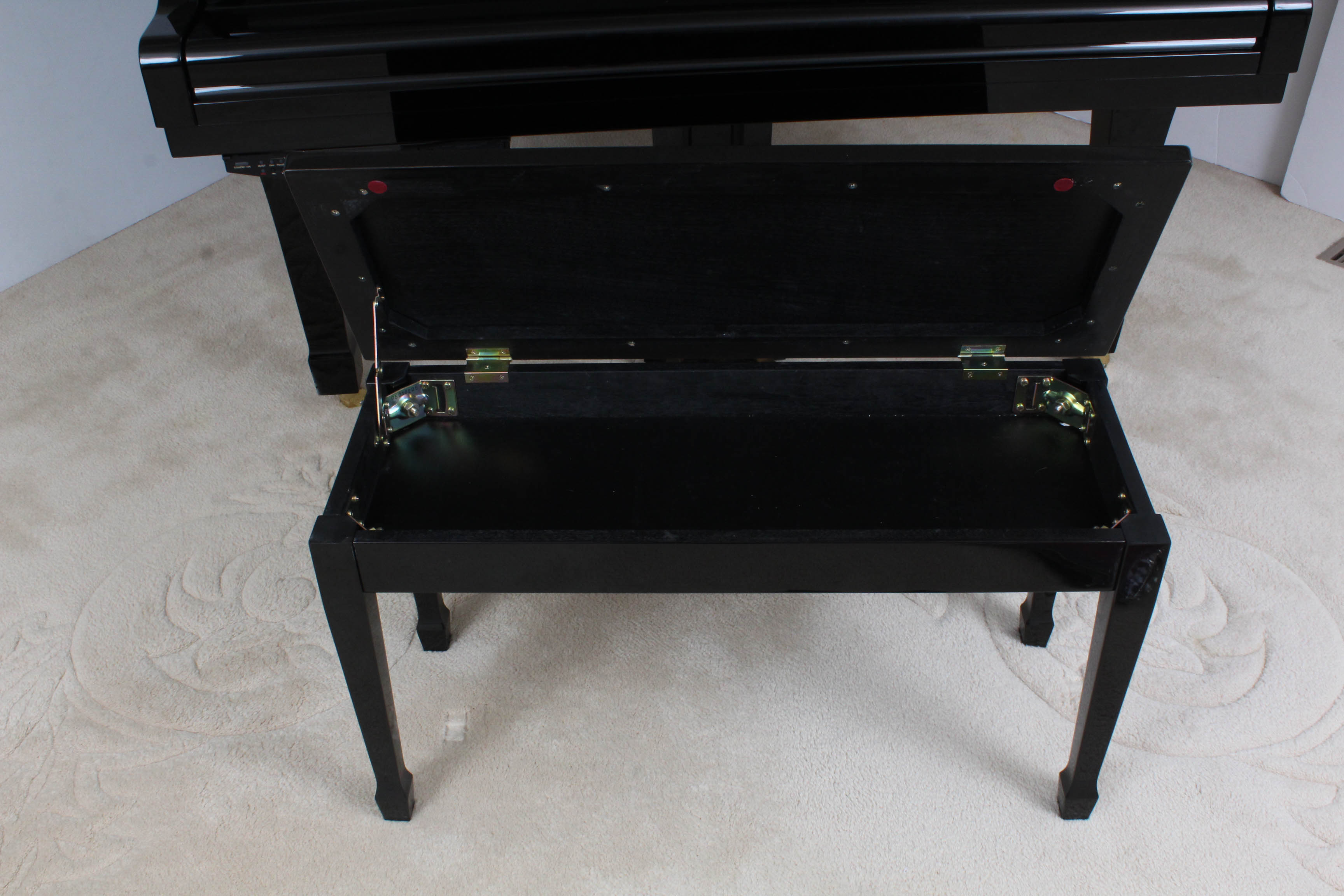 Yamaha Disklavier C2 Baby Grand Piano in Polished Ebony with Bench