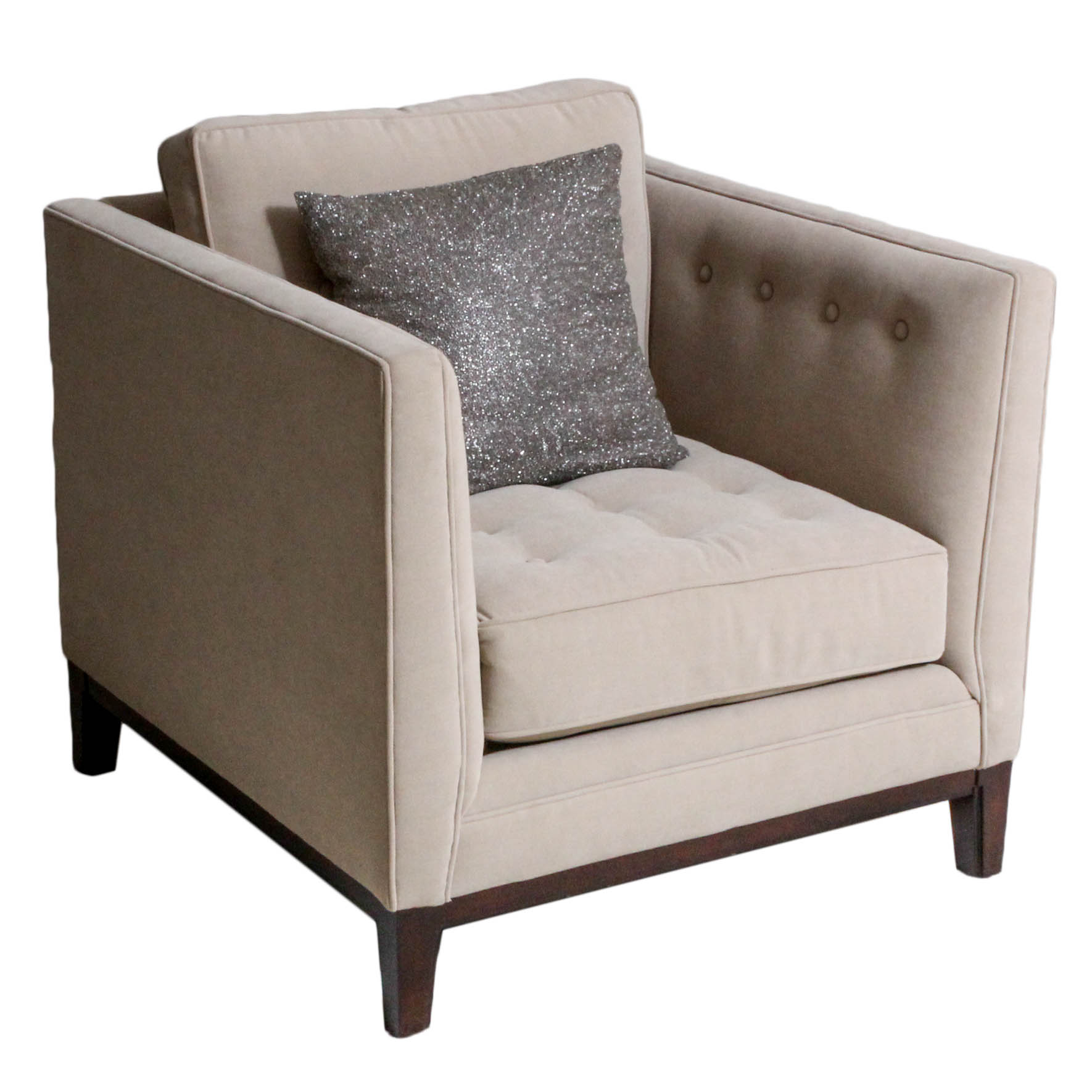 Tufted Armchair by Martha Stewart Signature Furniture with Bernhardt