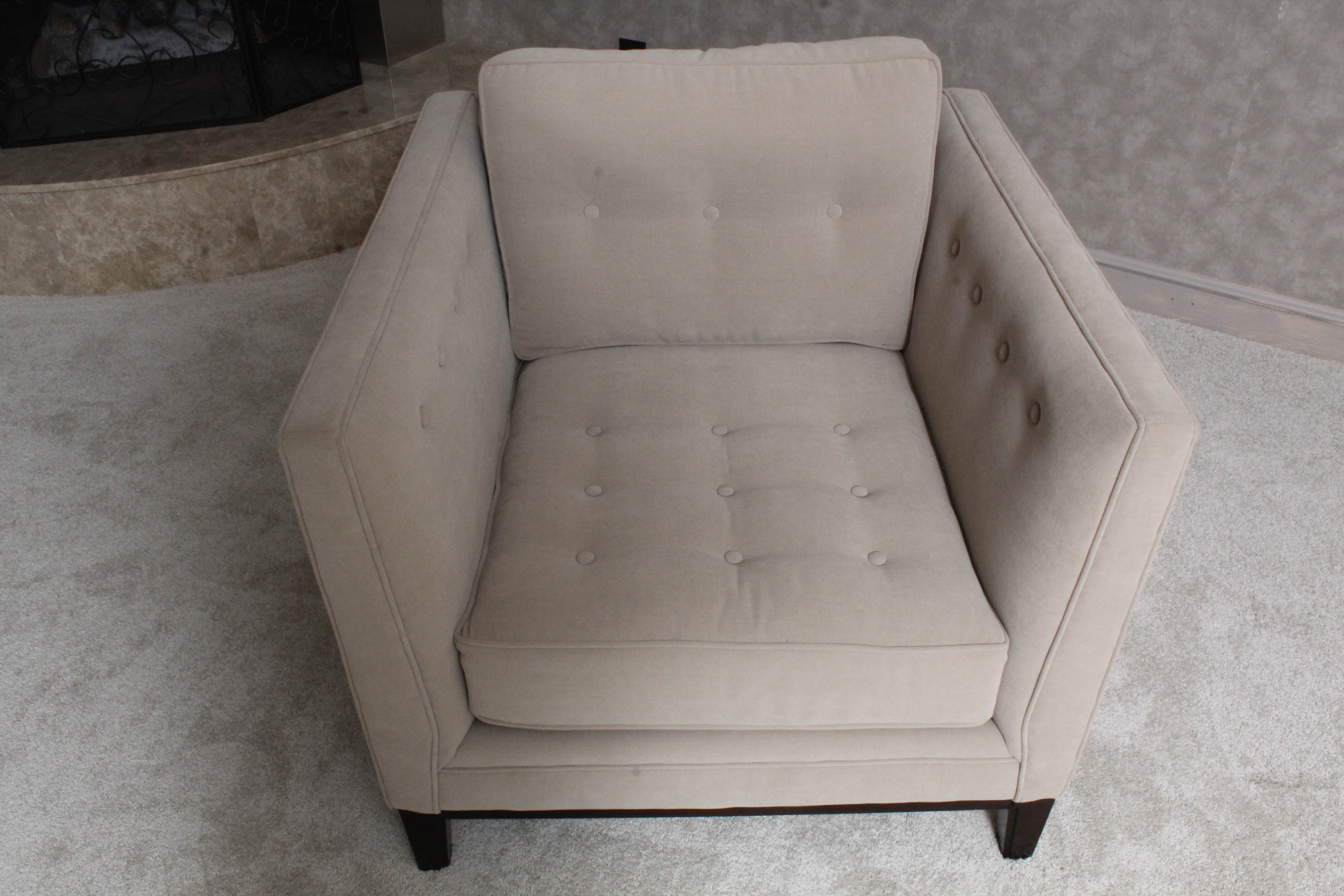 Tufted Armchair by Martha Stewart Signature Furniture with Bernhardt