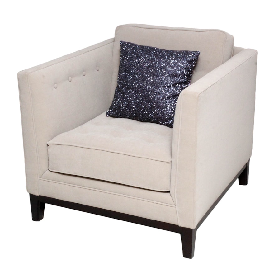 Tufted Armchair by Martha Stewart Signature Furniture with Bernhardt