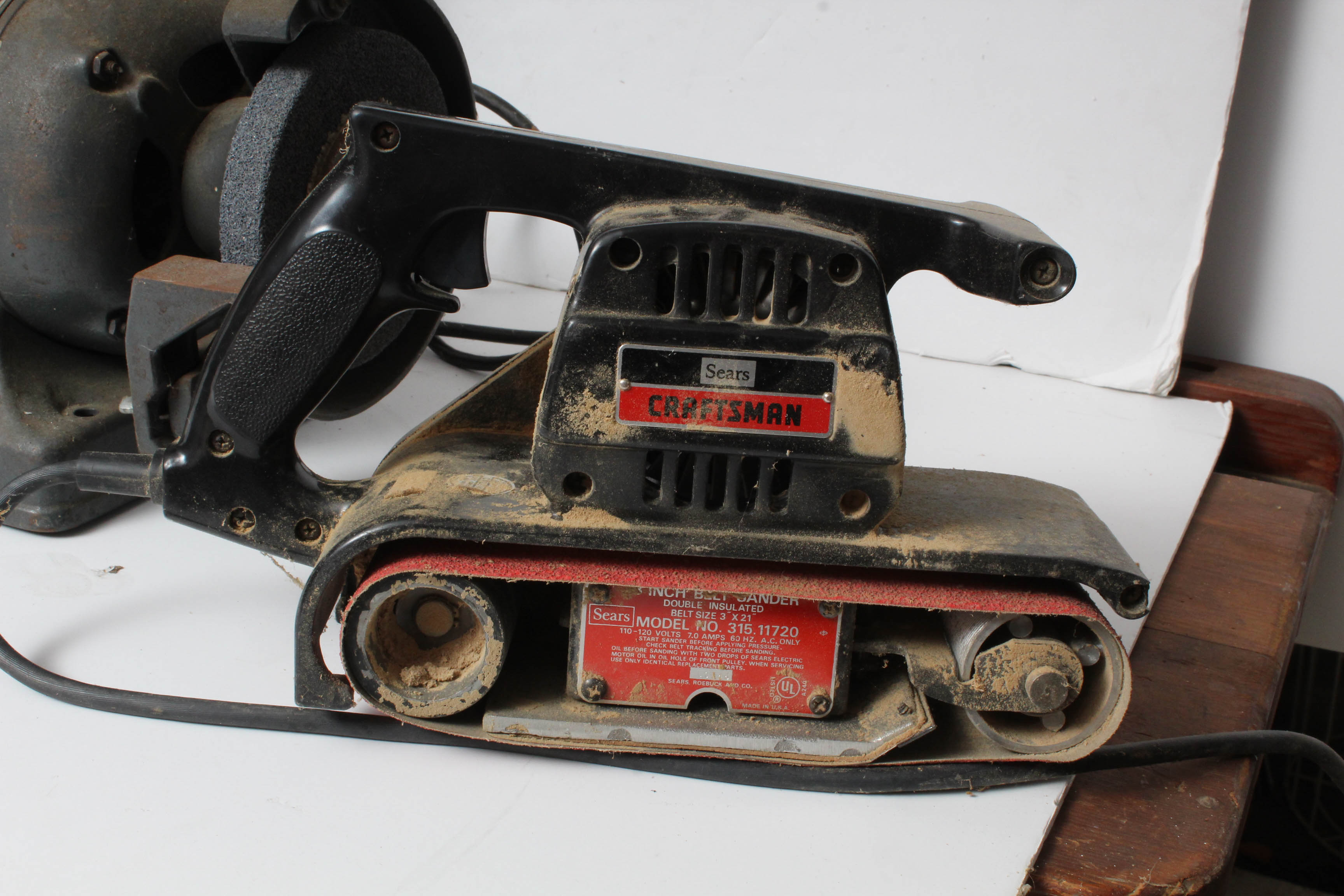 Craftsman Scroll Saw and Belt Sander with Dunlap Bench Grinder