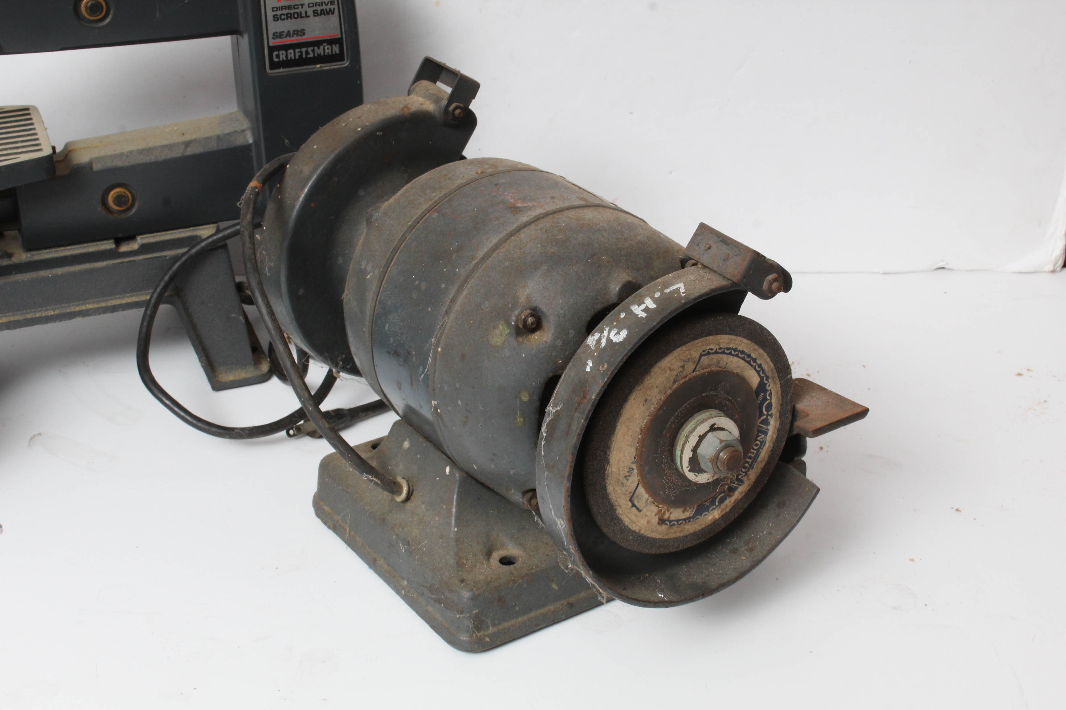 Craftsman Scroll Saw and Belt Sander with Dunlap Bench Grinder