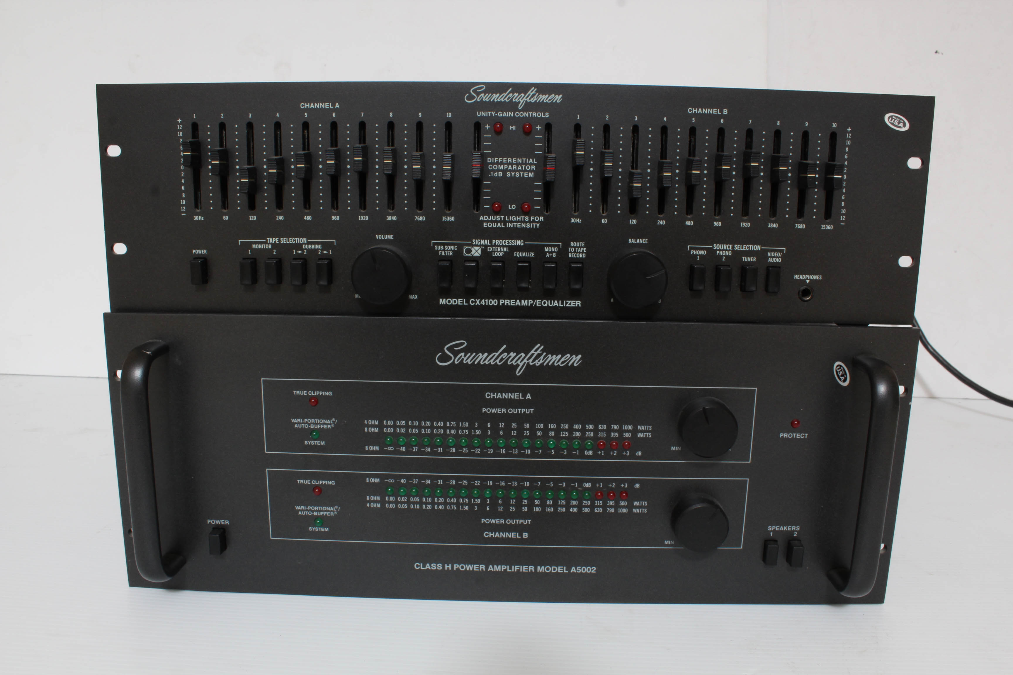 Soundcraftsmen Preamplifier and Class H Power Amplifier