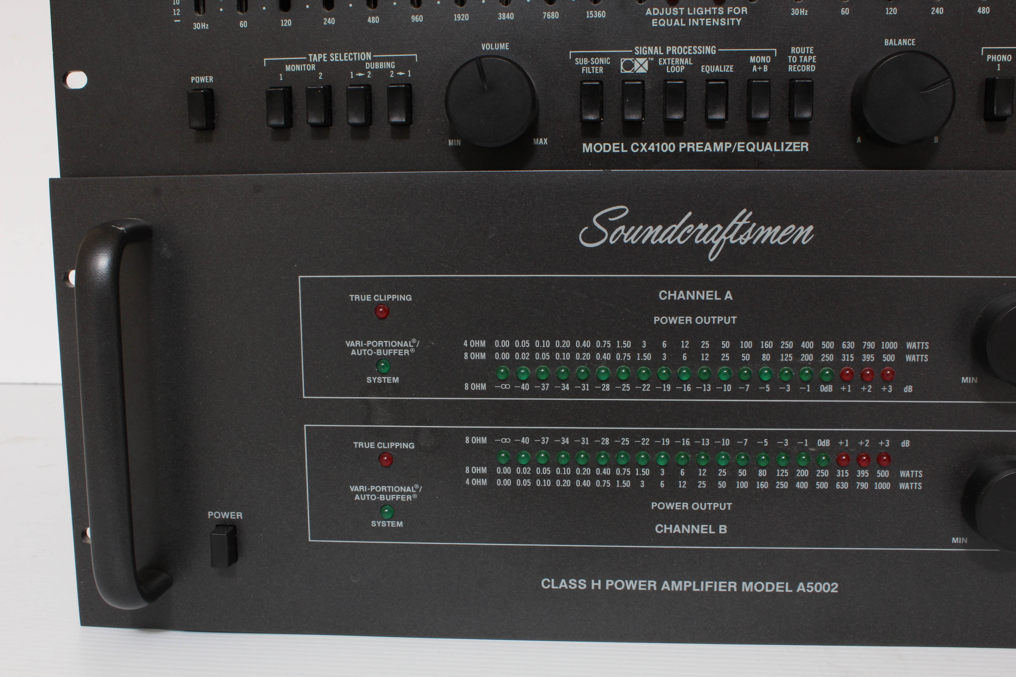 Soundcraftsmen Preamplifier and Class H Power Amplifier