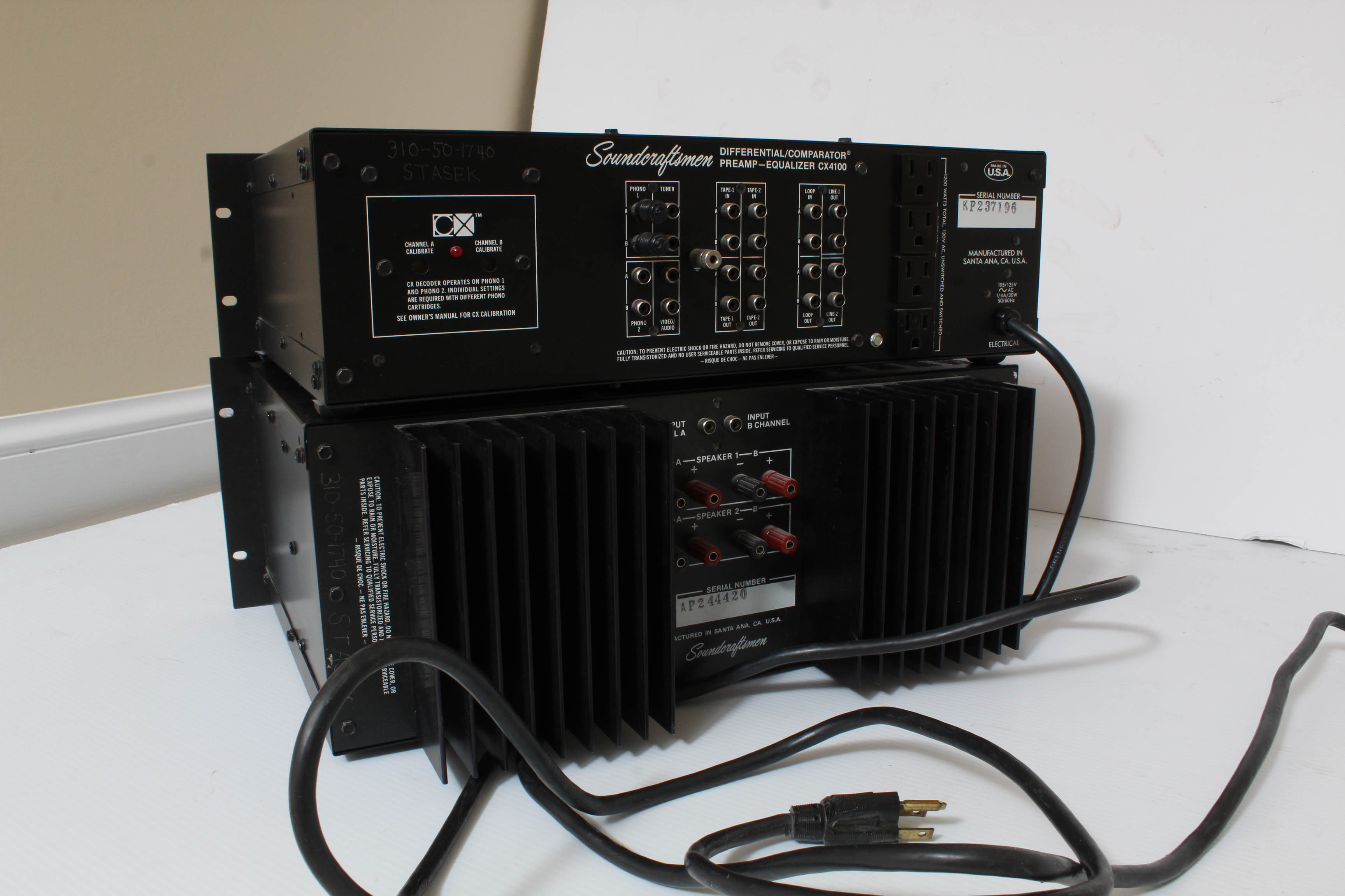 Soundcraftsmen Preamplifier and Class H Power Amplifier