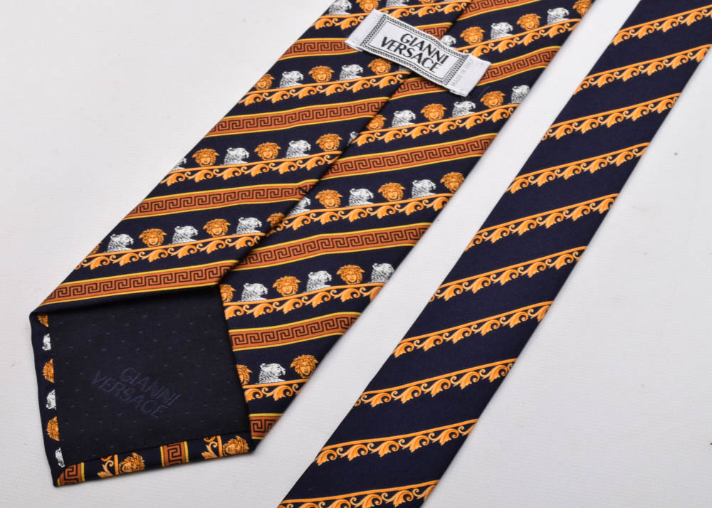 Gianni Versace Silk Necktie, Made in Italy