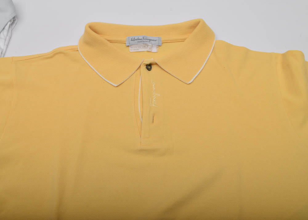 Men's Polos Including Prada, Moncler, and Salvatore Ferragamo