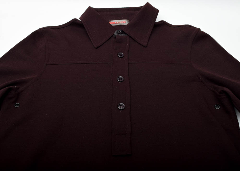 Men's Long Sleeve Polo Shirts Including Prada and Boss