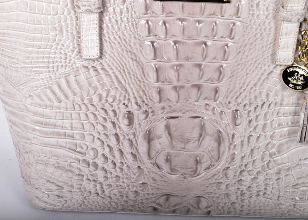 Brahmin Melbourne Croc Embossed Leather Asher Tote