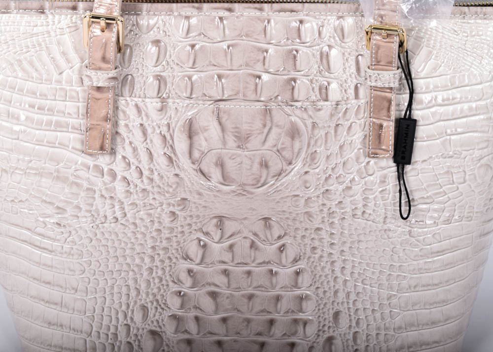 Brahmin Melbourne Croc Embossed Leather Asher Tote