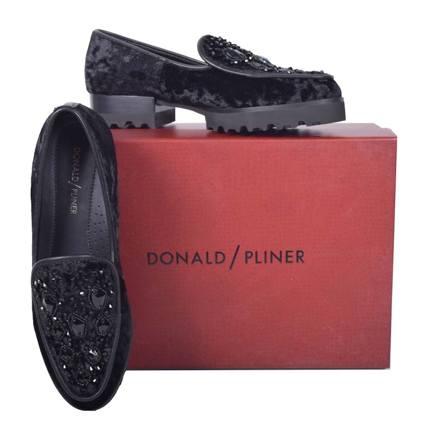 Women's Donald J Pliner Crushed Velvet Loafers