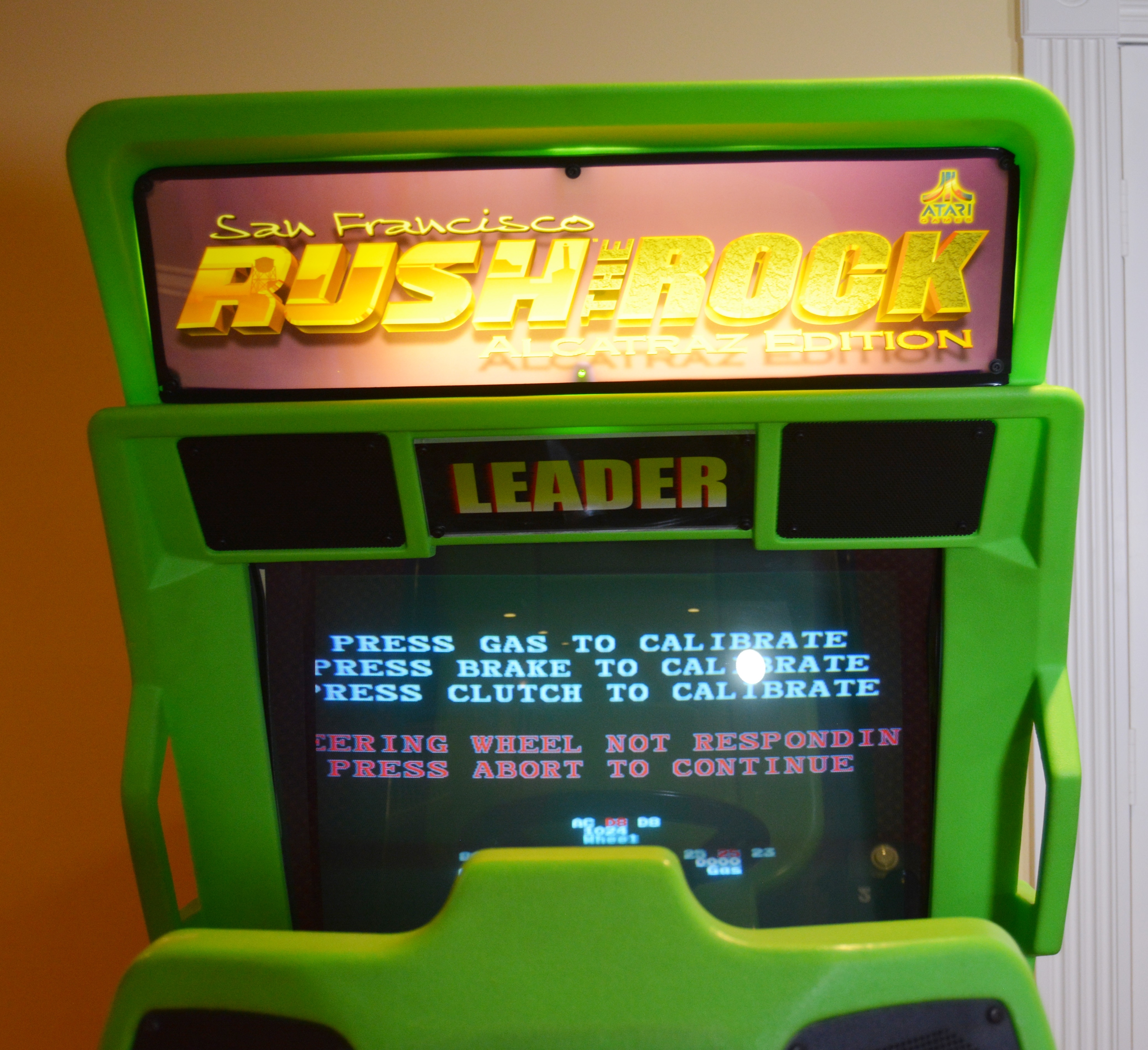 San Francisco Rush the Rock, Alcatraz Edition Arcade Machine Game by Atari Games
