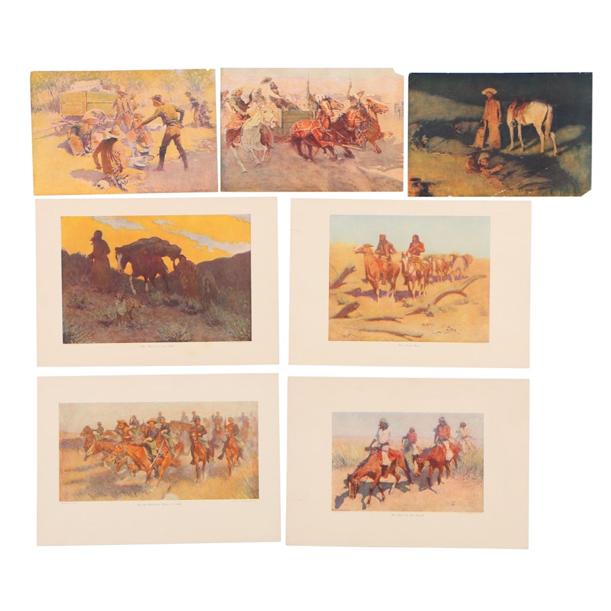 Offset Lithographs after Frederic Remington