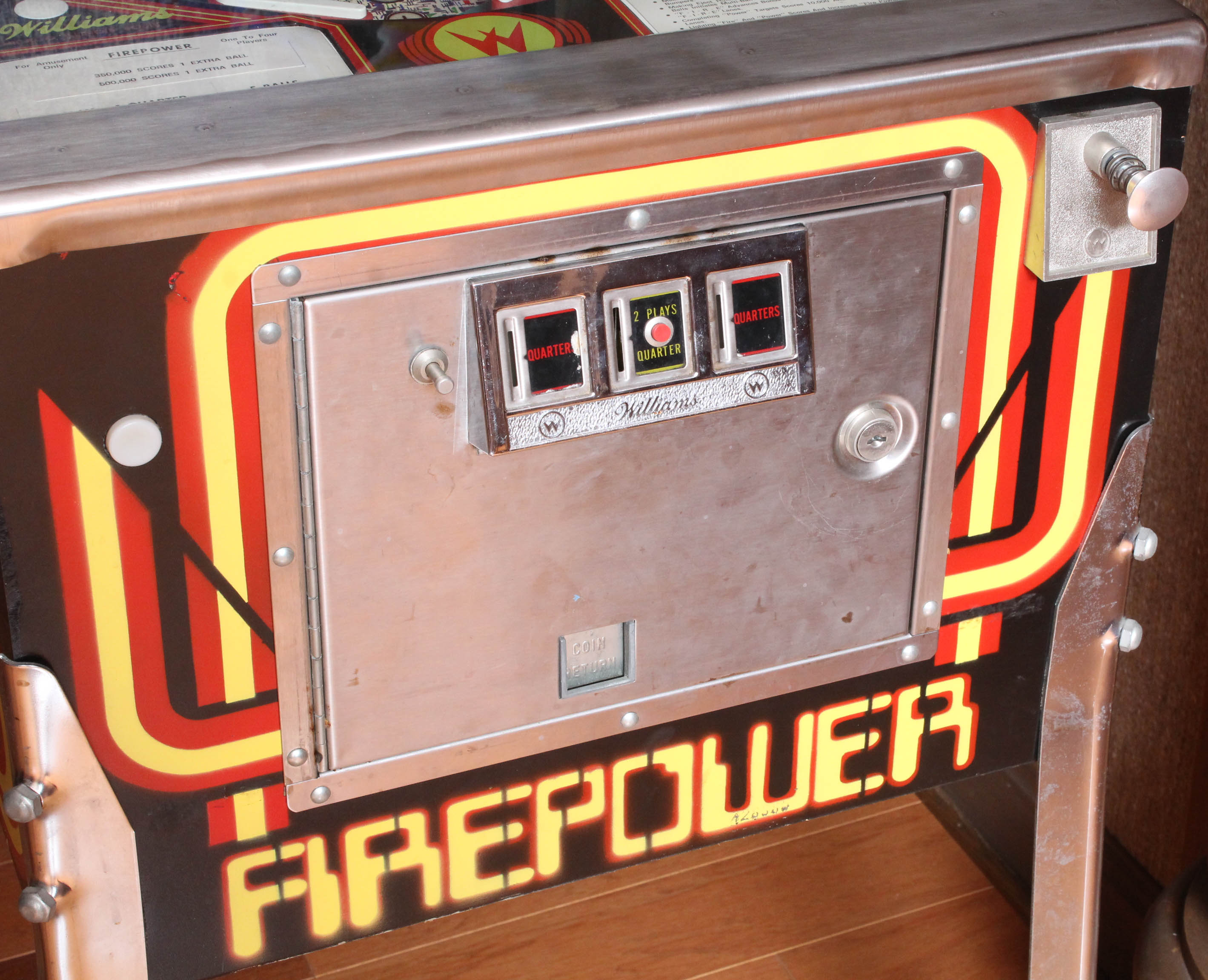 1980 Williams Multi-Ball "Firepower" Pinball Machine