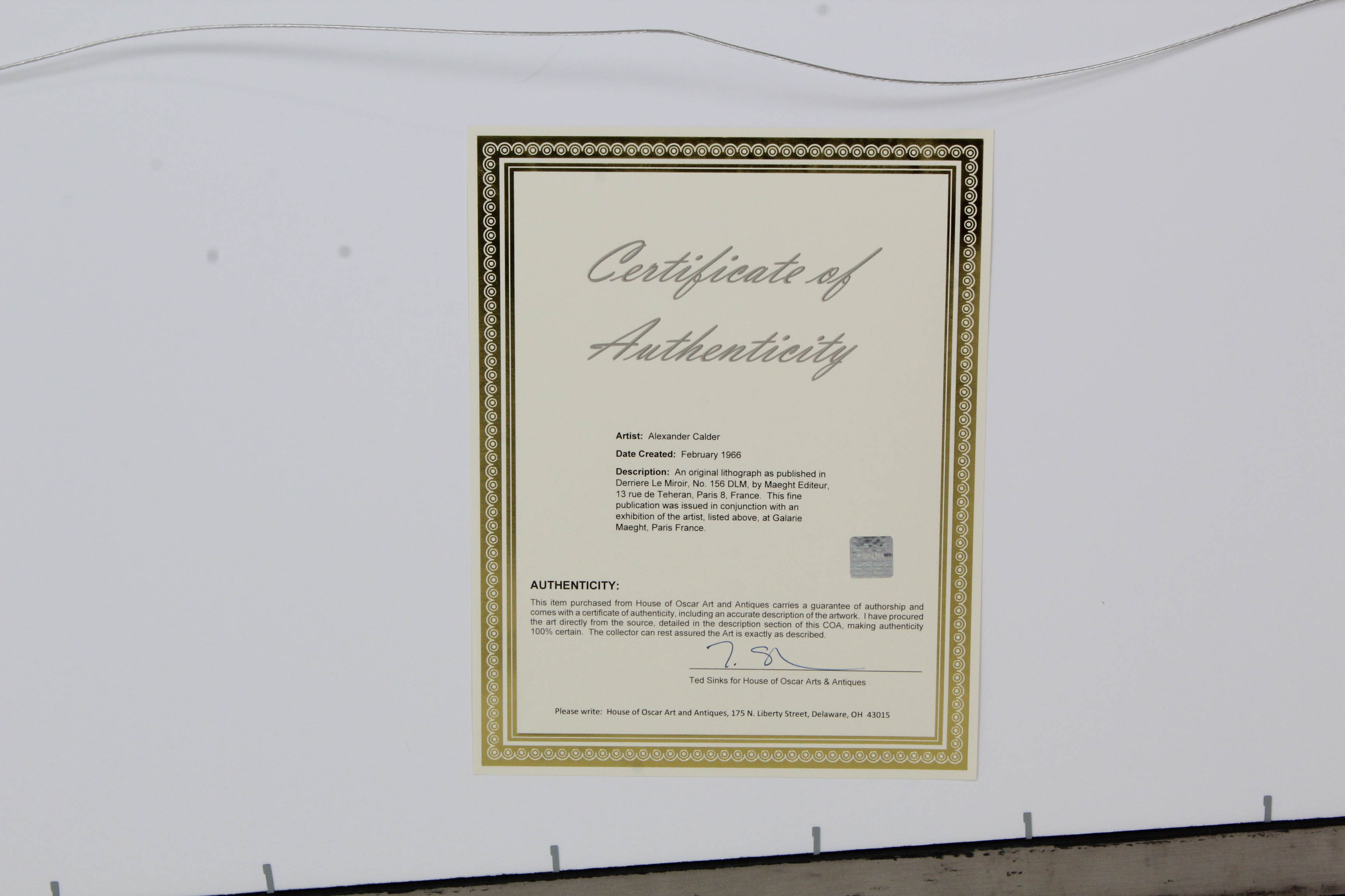 Alexander Calder Two-Page Color Lithograph from "Derriere le Miroir"