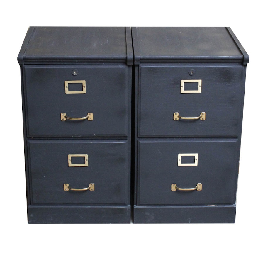 Painted Wood Filing Cabinets