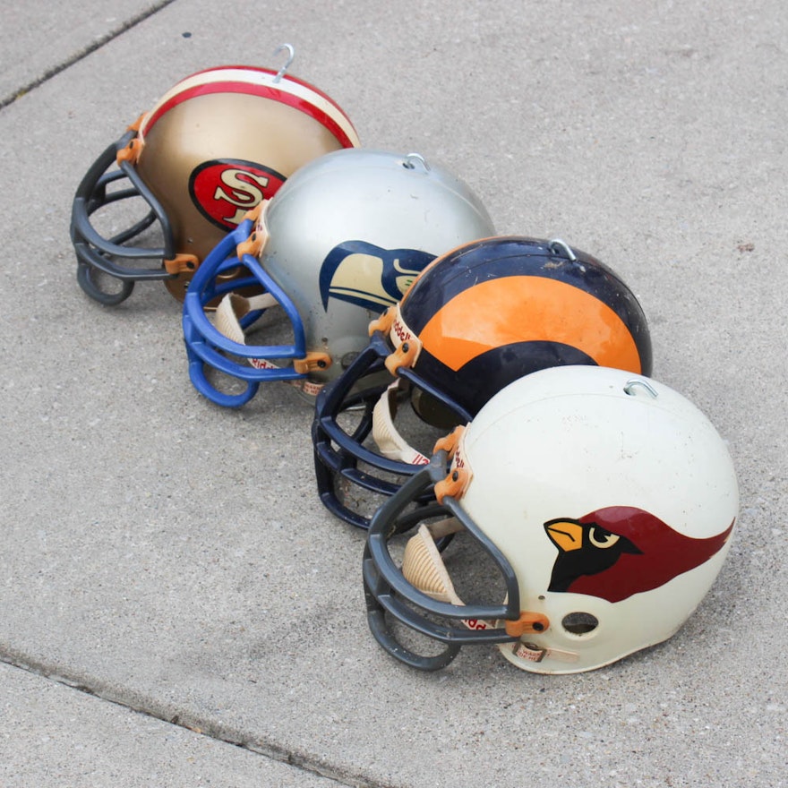 Vintage NFC West Division Football Helmets