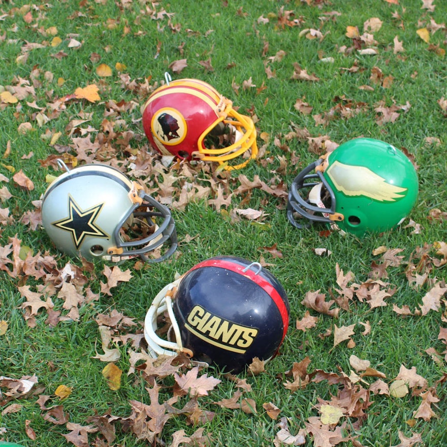 Vintage NFC East Division Football Helmets