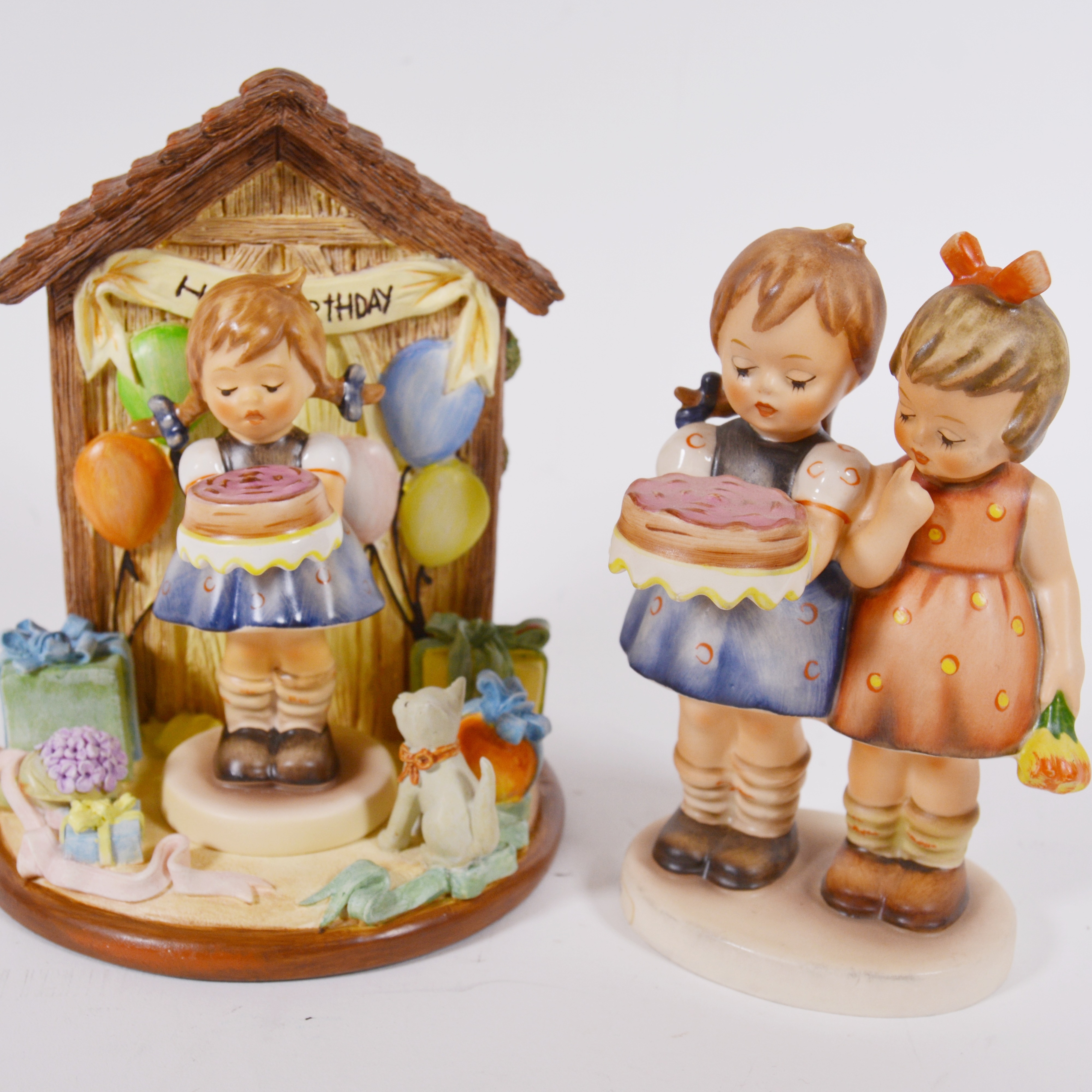 Goebel M.I. Hummel "Happy Birthday Set" and "Sweet As Can Be" Figurines