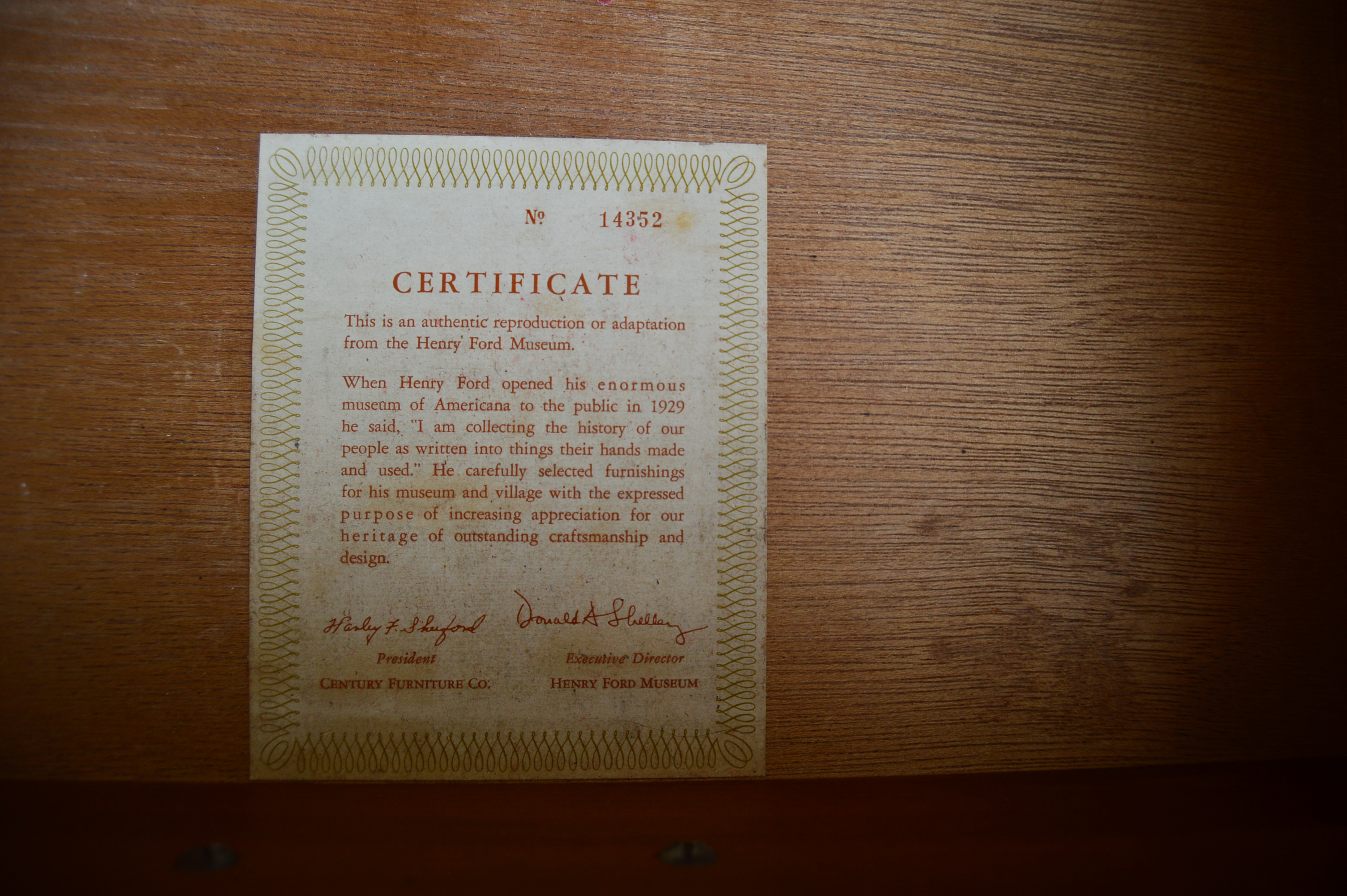 Federal Style Stepback Cupboard from Century Henry Ford Museum Collection