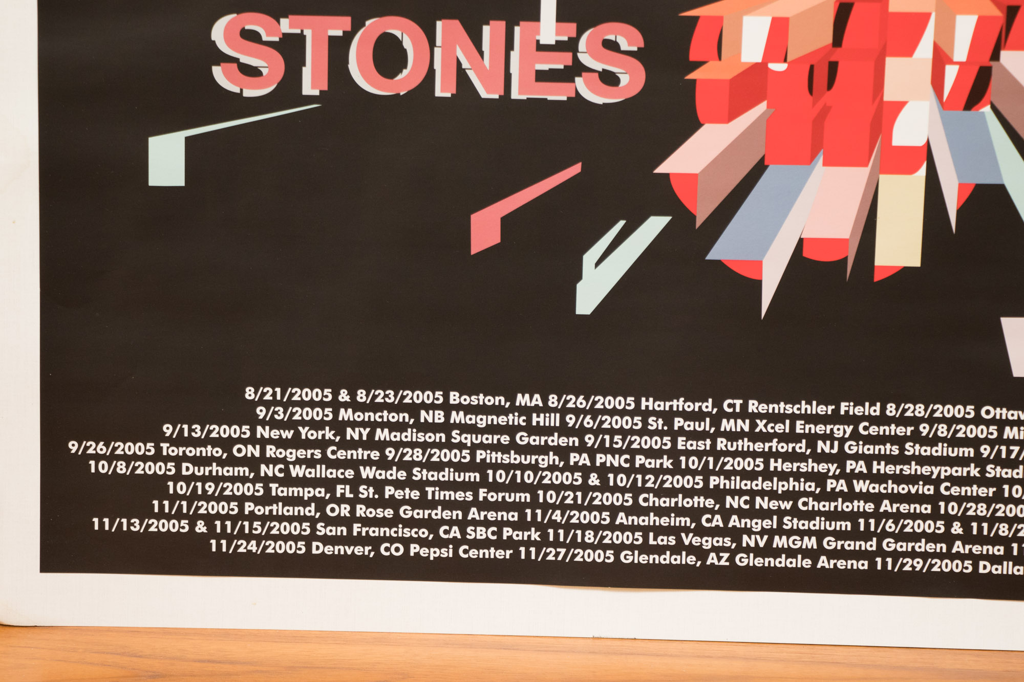 Rolling Stones "A Bigger Bang" Tour Poster