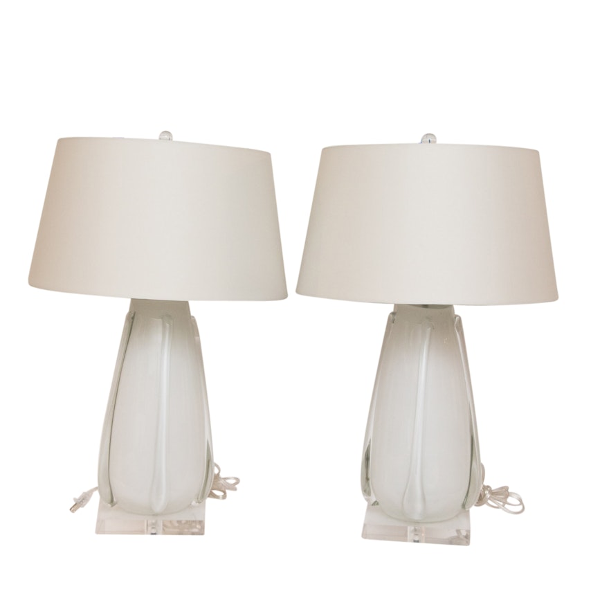 Contemporary Glass Table Lamps