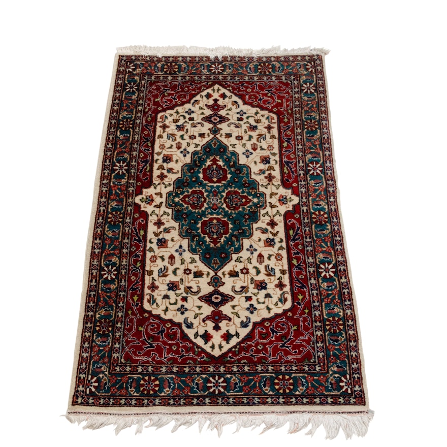 Hand-Knotted Persian Tabatabai Tabriz Wool Area Rug