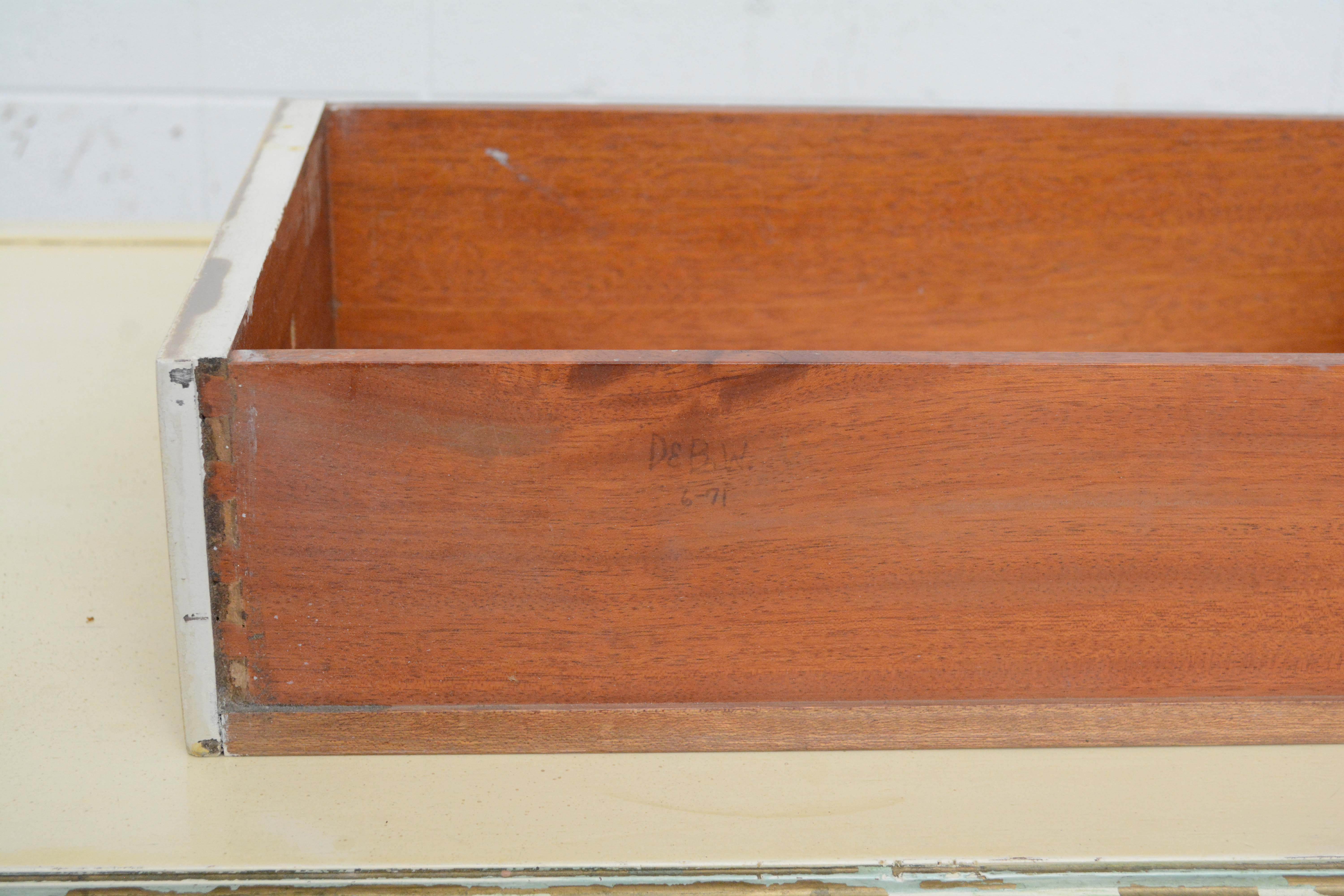 French Provincial Style Painted Wood Chest of Drawers, Early/Mid 20th Century