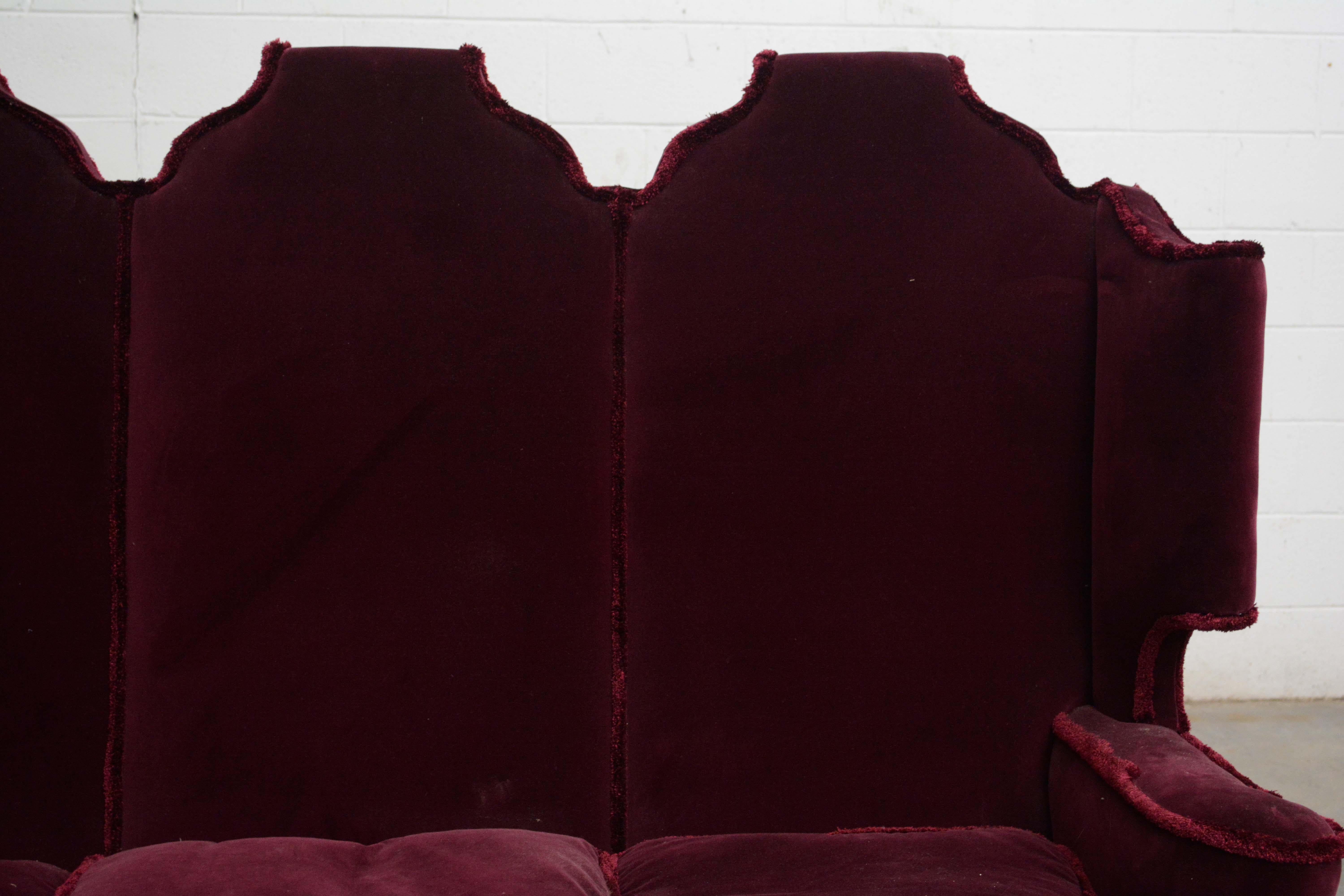 Renaissance Revival Style Upholstered Sofa and Armchairs, Early 20th Century