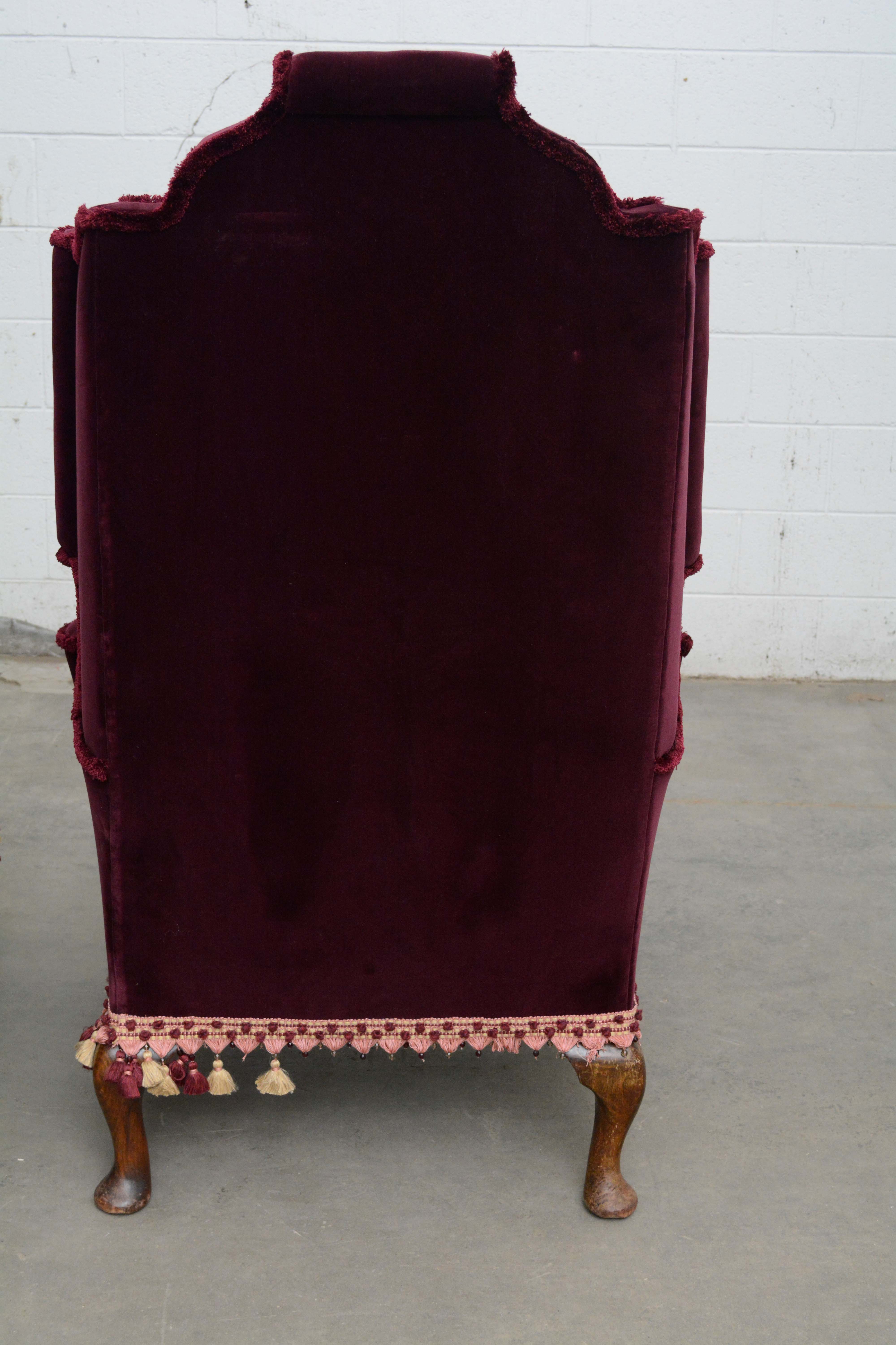 Renaissance Revival Style Upholstered Sofa and Armchairs, Early 20th Century