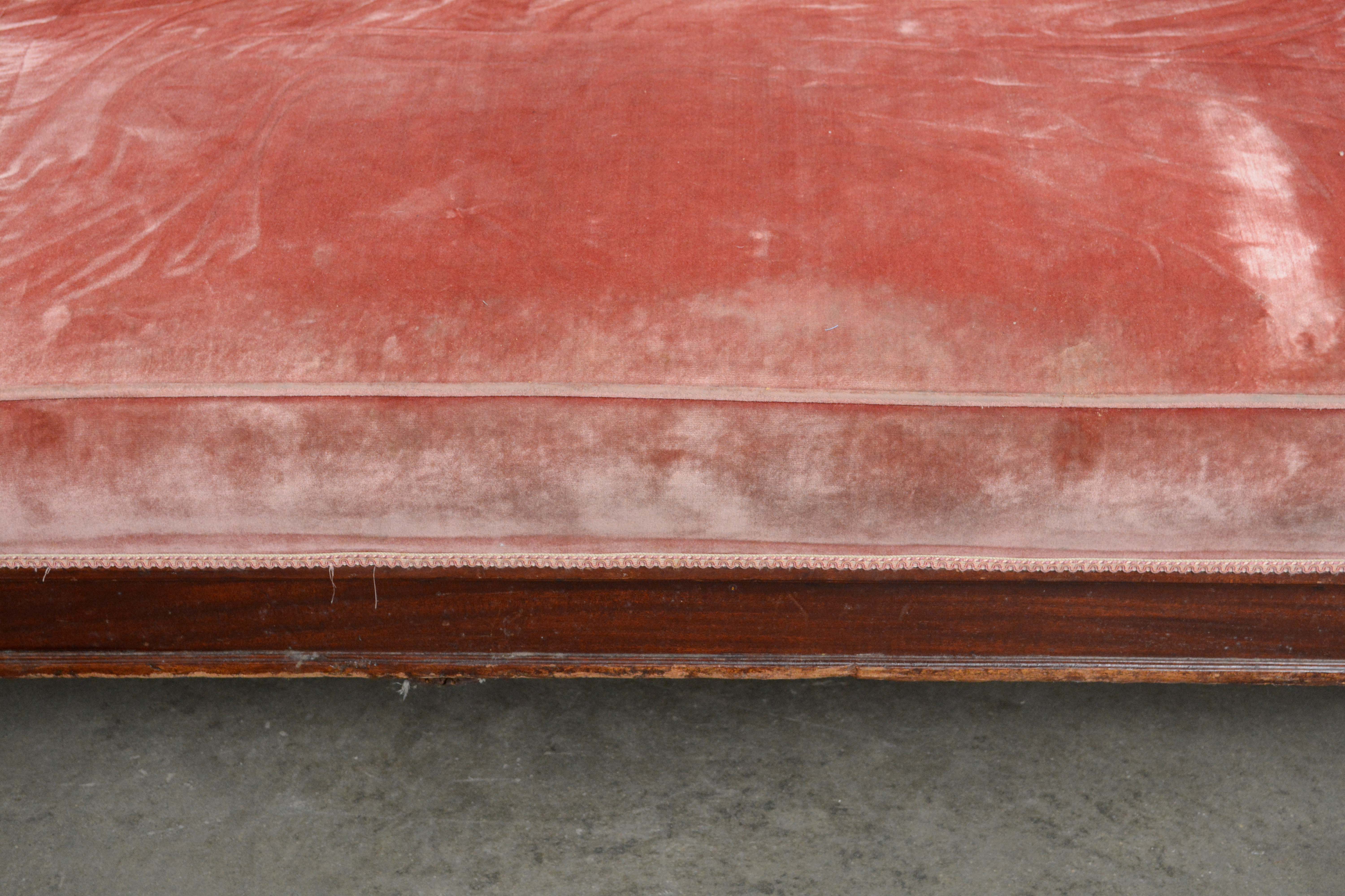 American Empire Style Mahogany Sofa, Early 20th Century