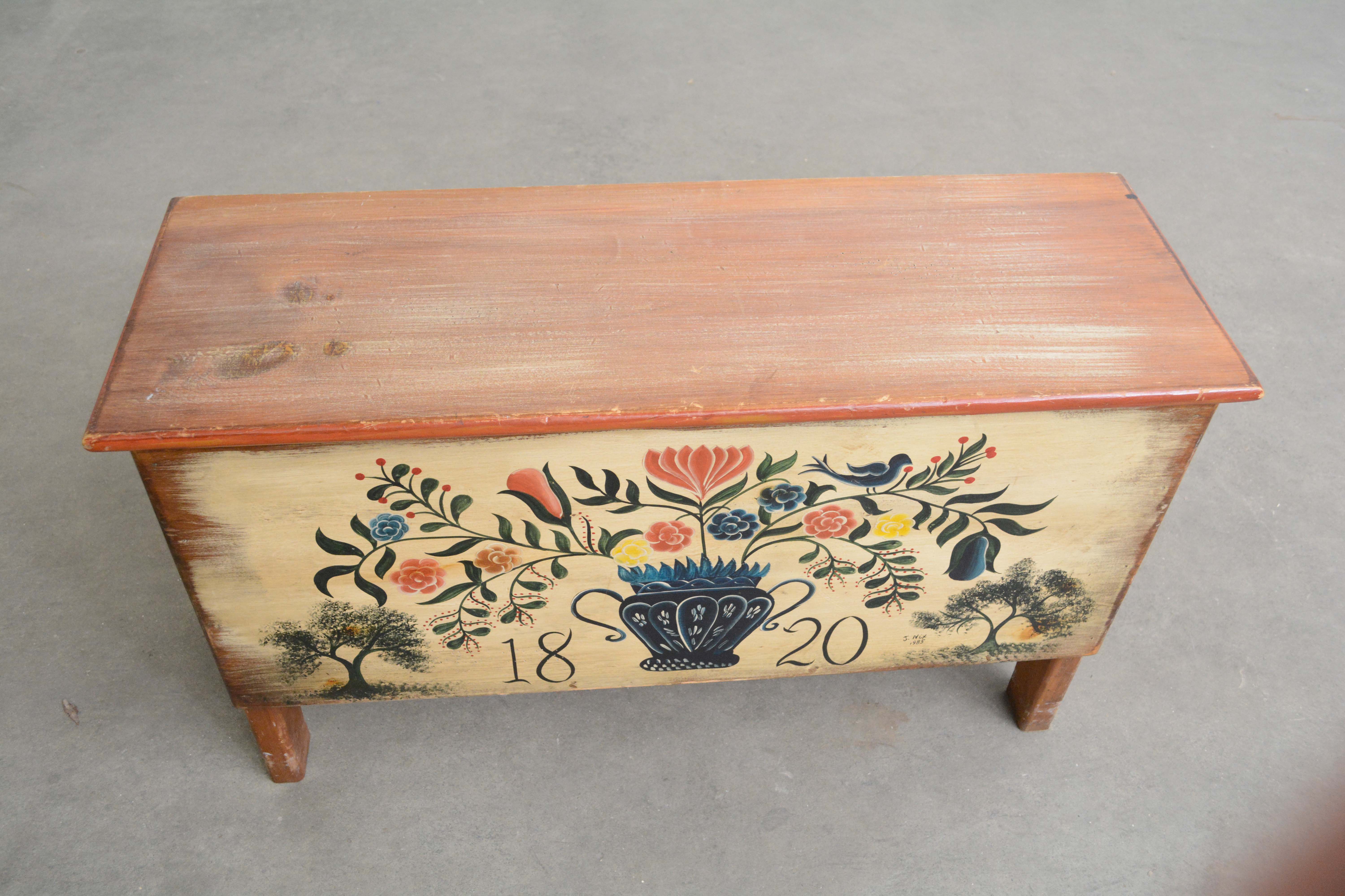 Painted Chest by Habersham Plantation, Late 20th Century