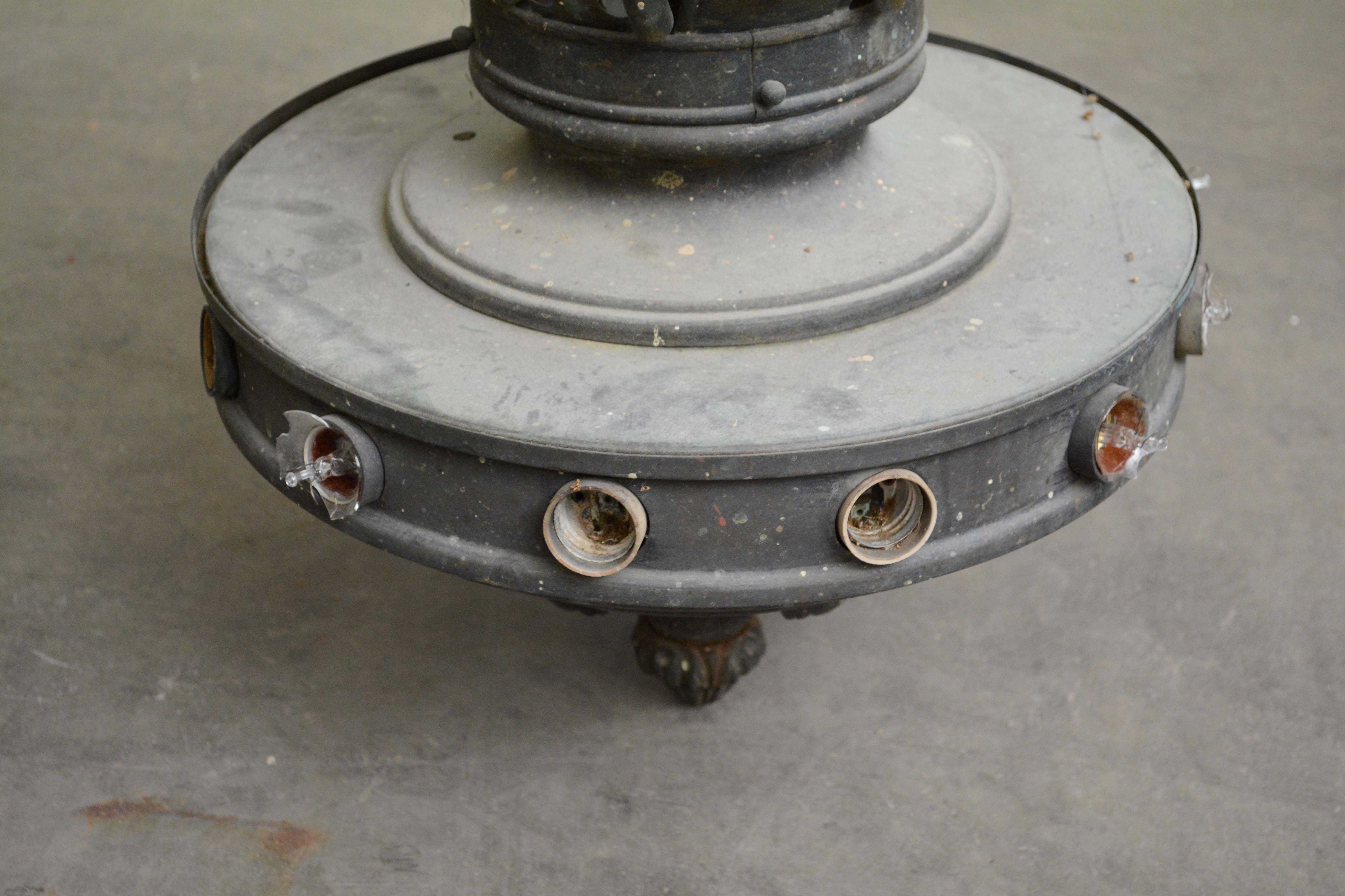 Gothic Style Forged Metal Chandelier