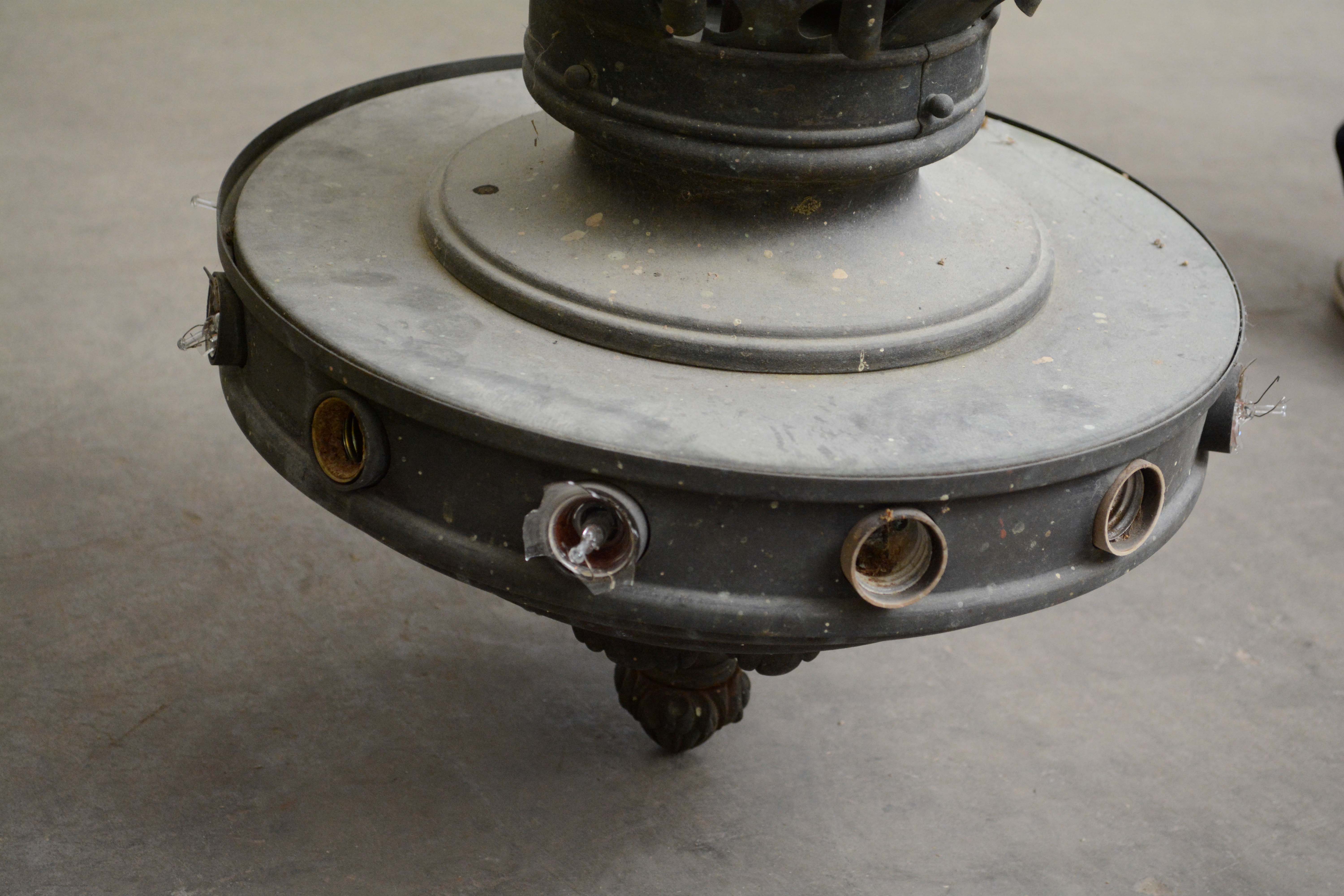 Gothic Style Forged Metal Chandelier