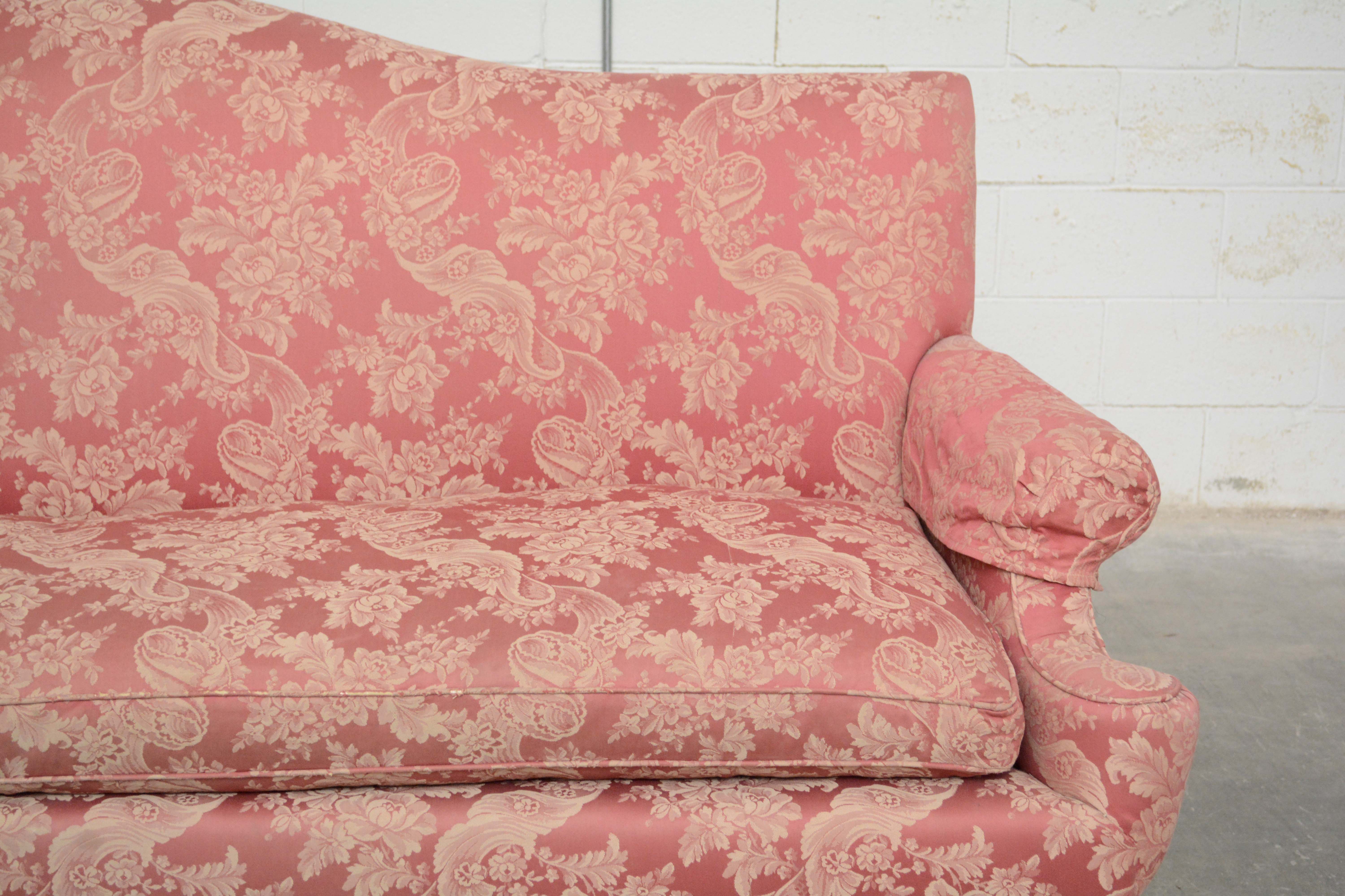 Renaissance Revival Style Upholstered Sofa, Early 20th Century