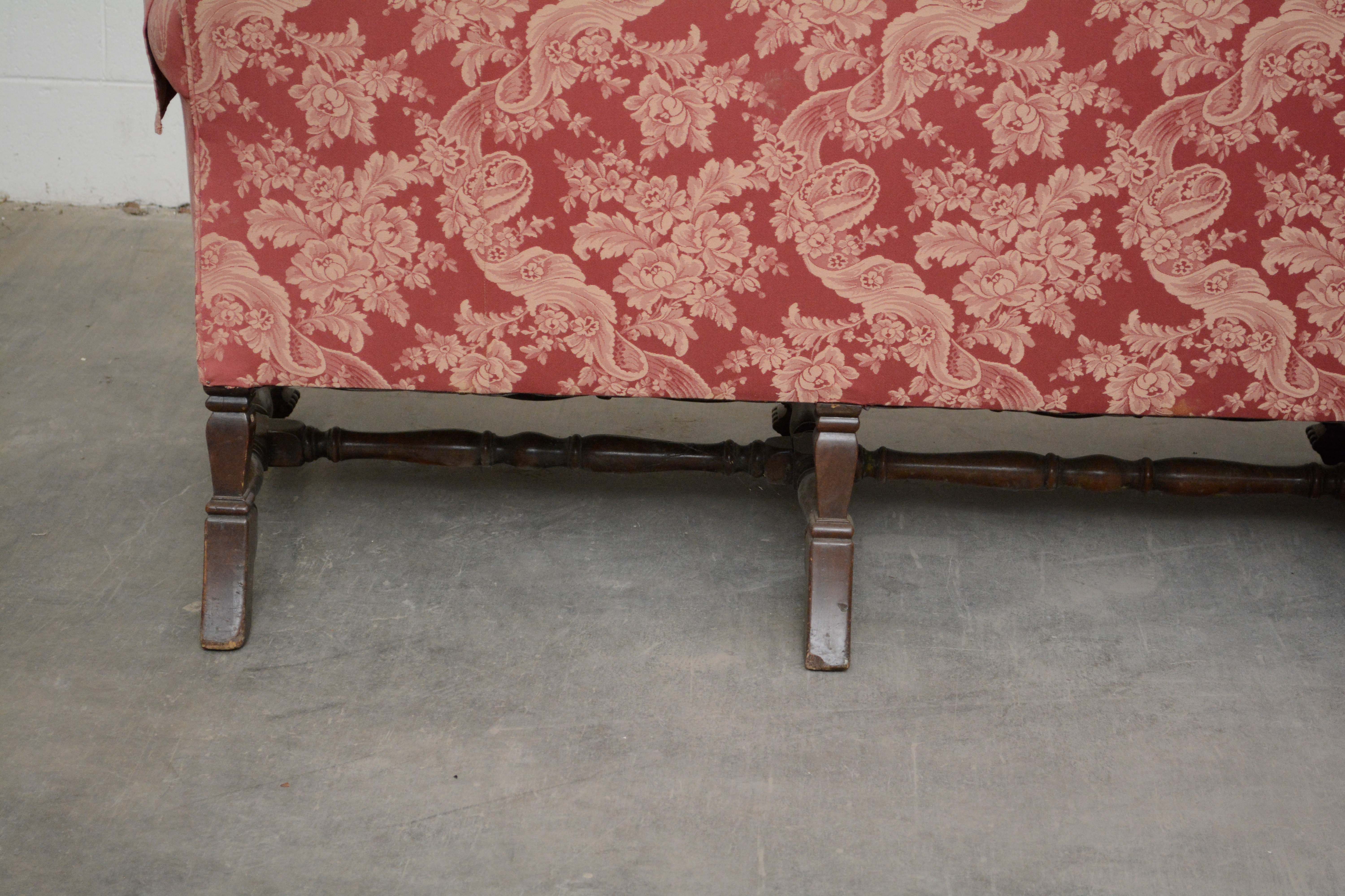 Renaissance Revival Style Upholstered Sofa, Early 20th Century