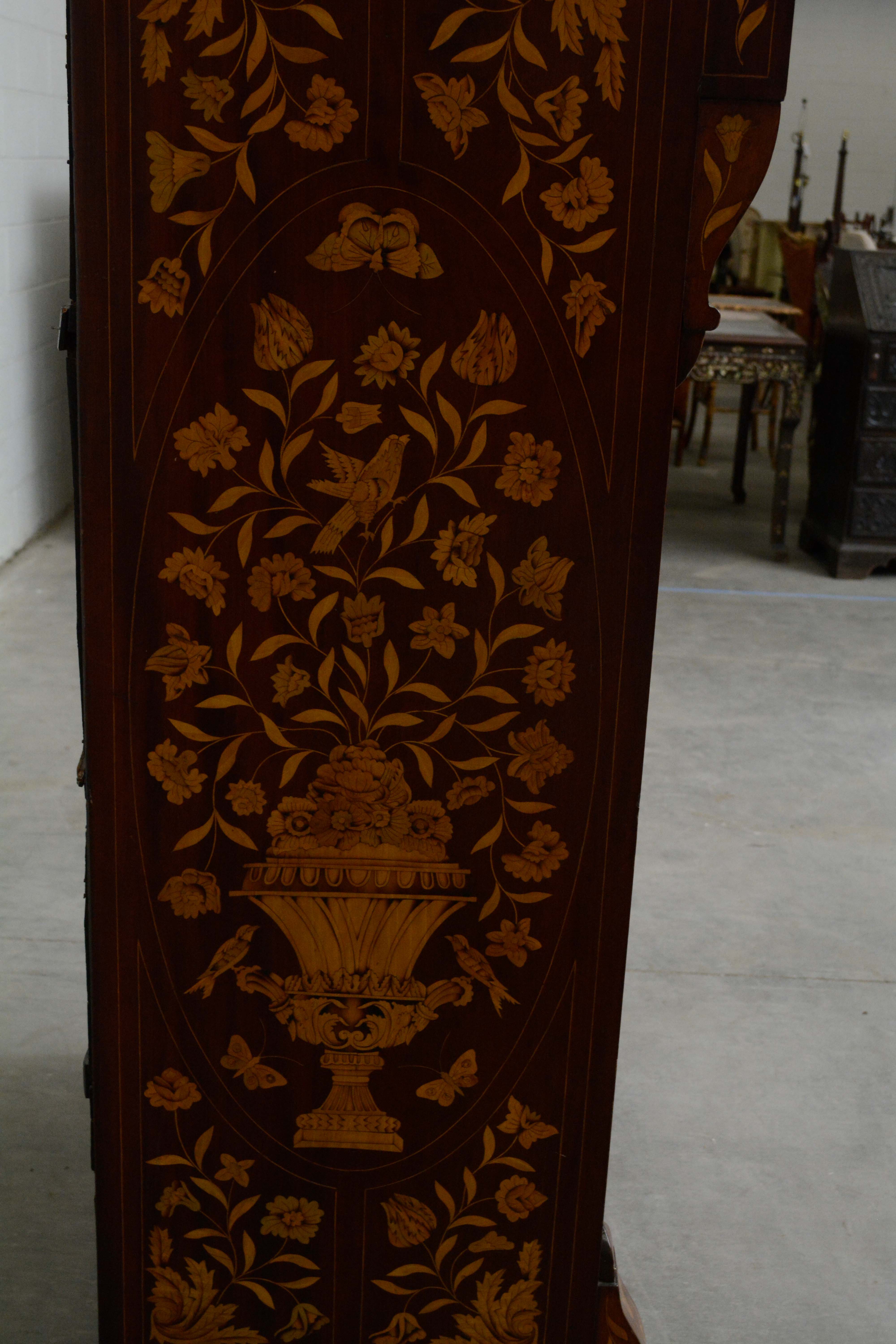 Dutch Walnut and Marquetry Chest of Drawers, Mid 19th Century