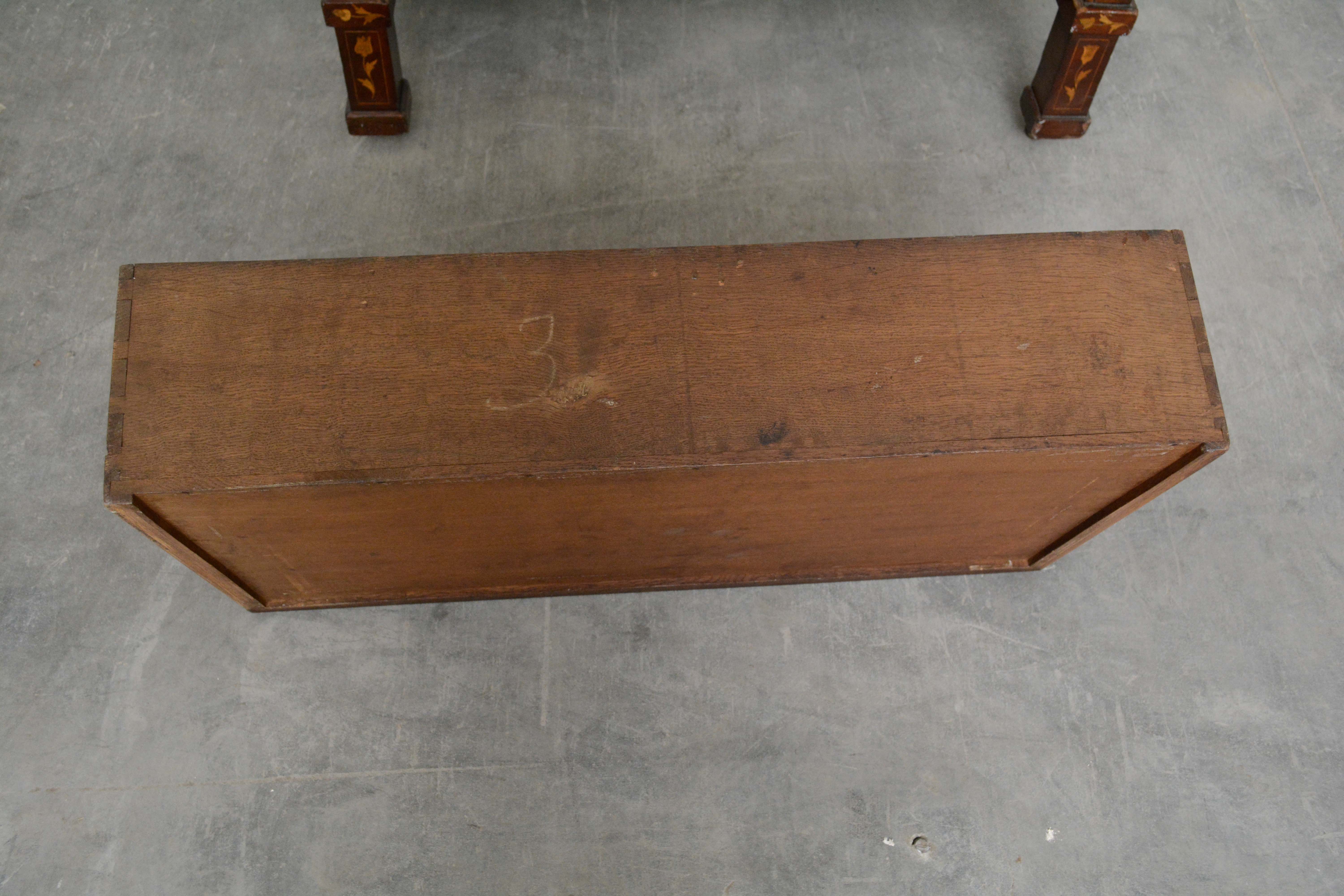 Dutch Walnut and Marquetry Chest of Drawers, Mid 19th Century