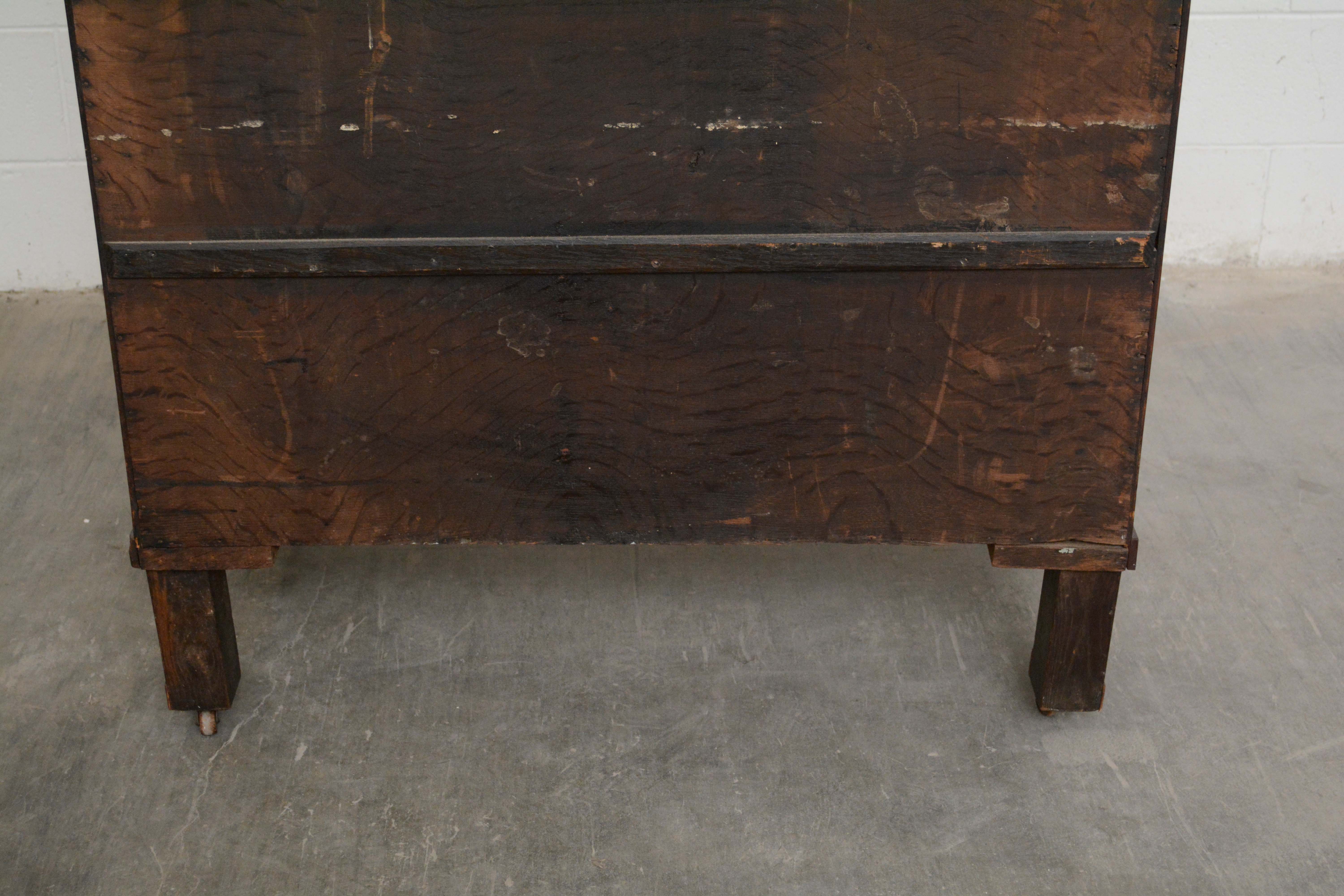 Dutch Walnut and Marquetry Chest of Drawers, Mid 19th Century