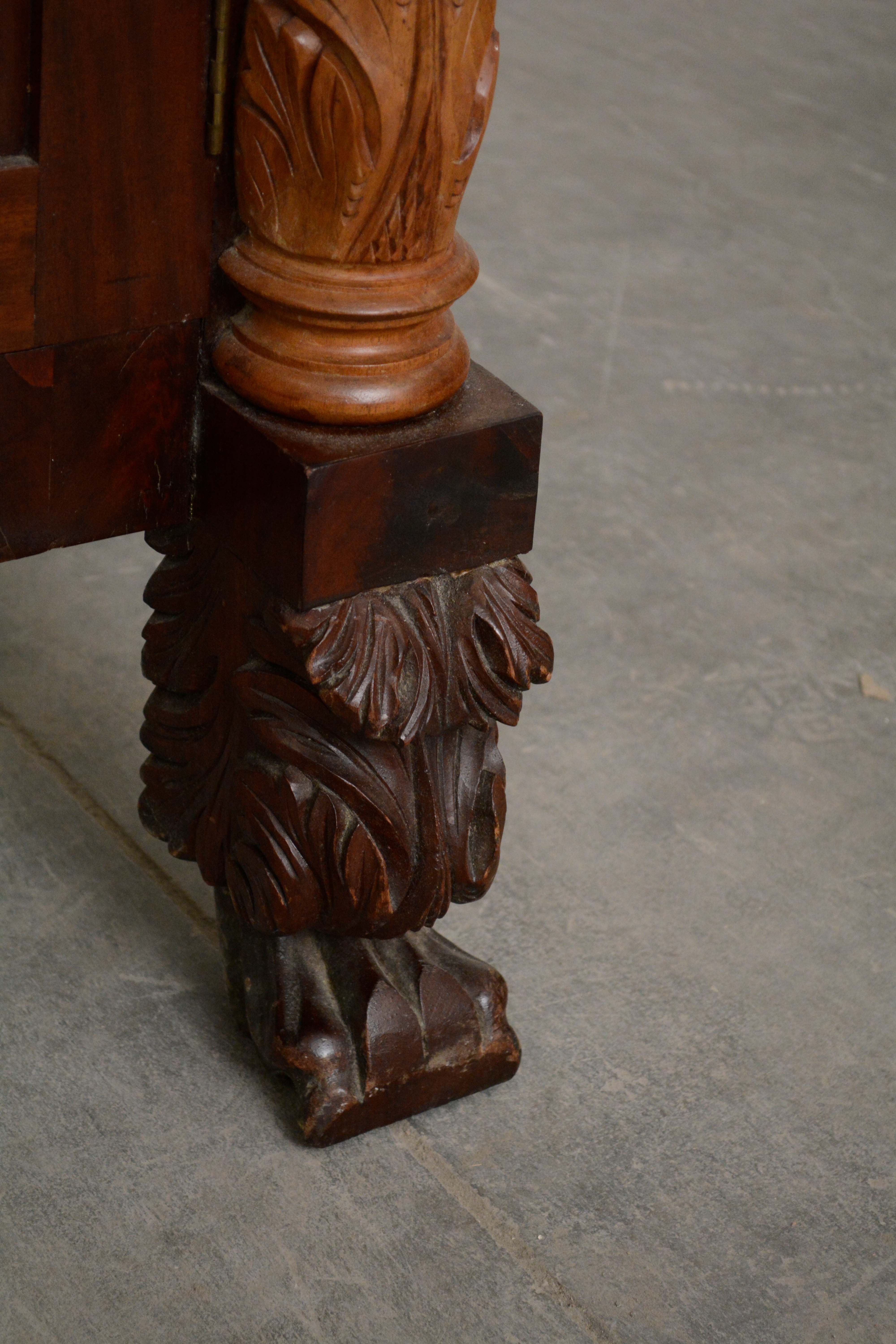 Classical Flame Mahogany Jackson Press, Circa 1830