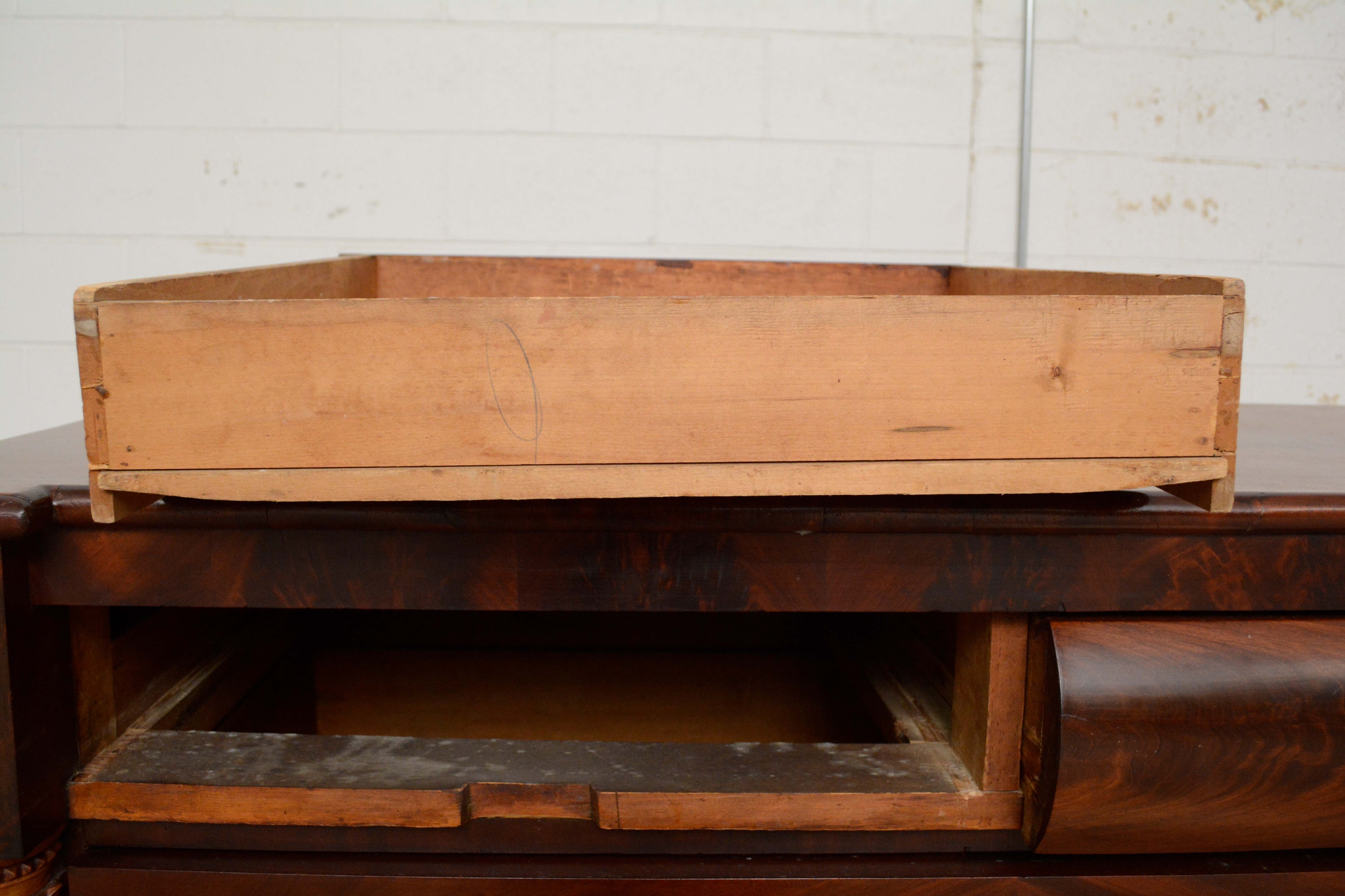 Classical Flame Mahogany Jackson Press, Circa 1830