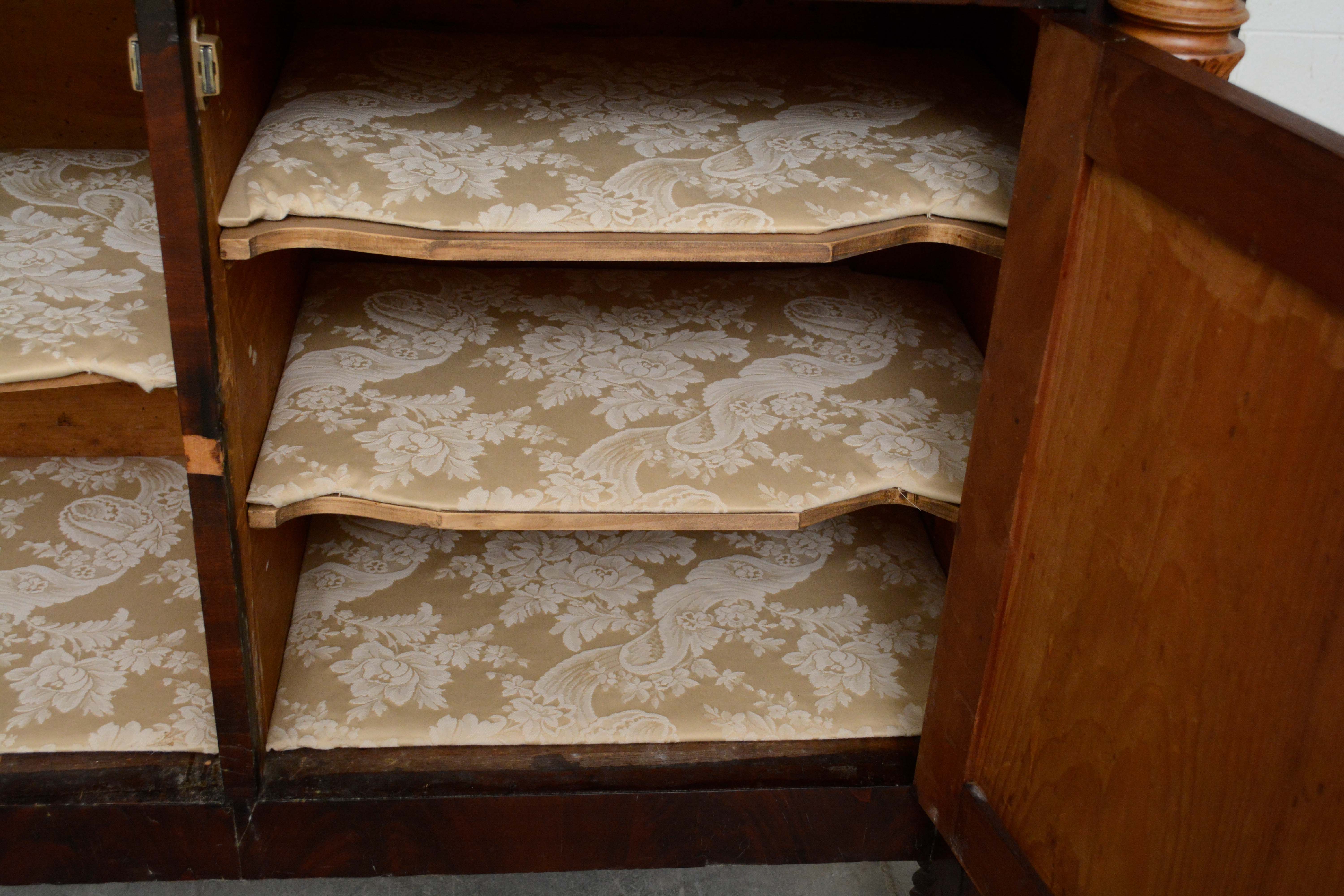 Classical Flame Mahogany Jackson Press, Circa 1830